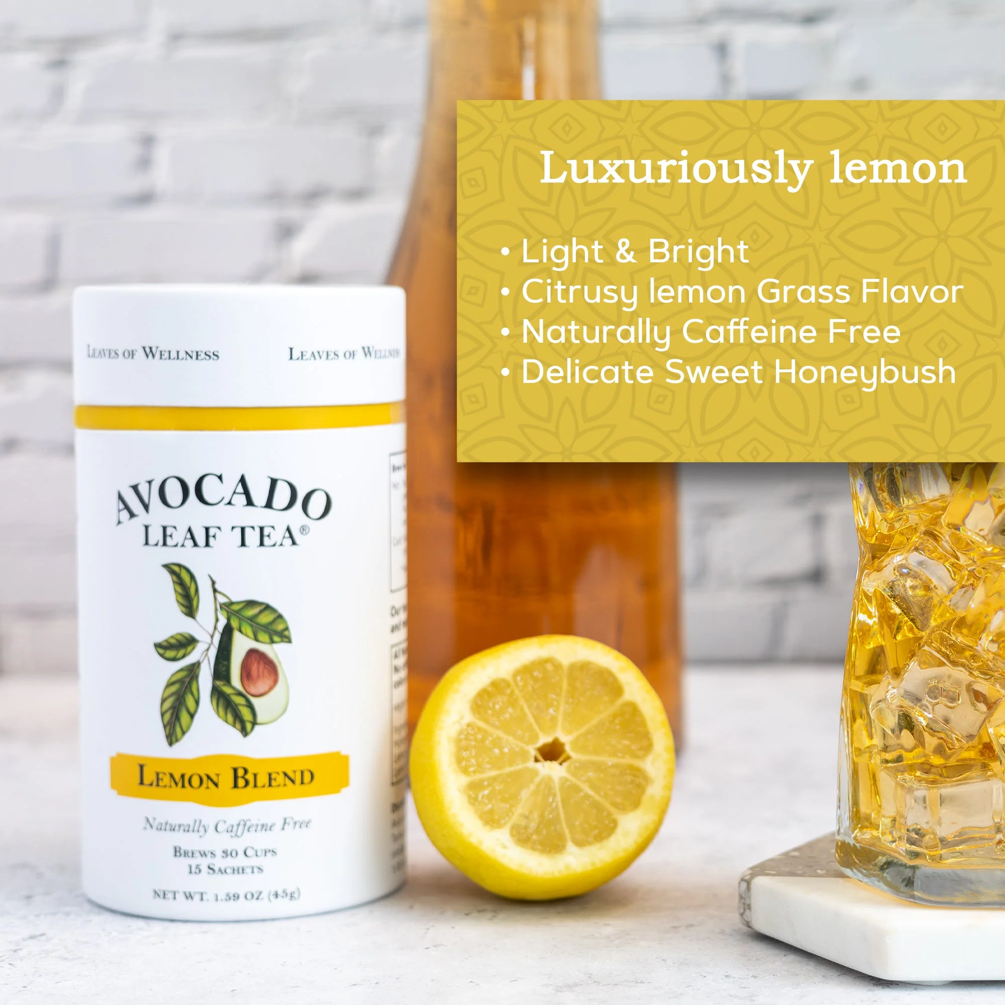 2 Pack Avocado Leaf Tea Lemon Blend by Avocado Tea Co. - Image 3