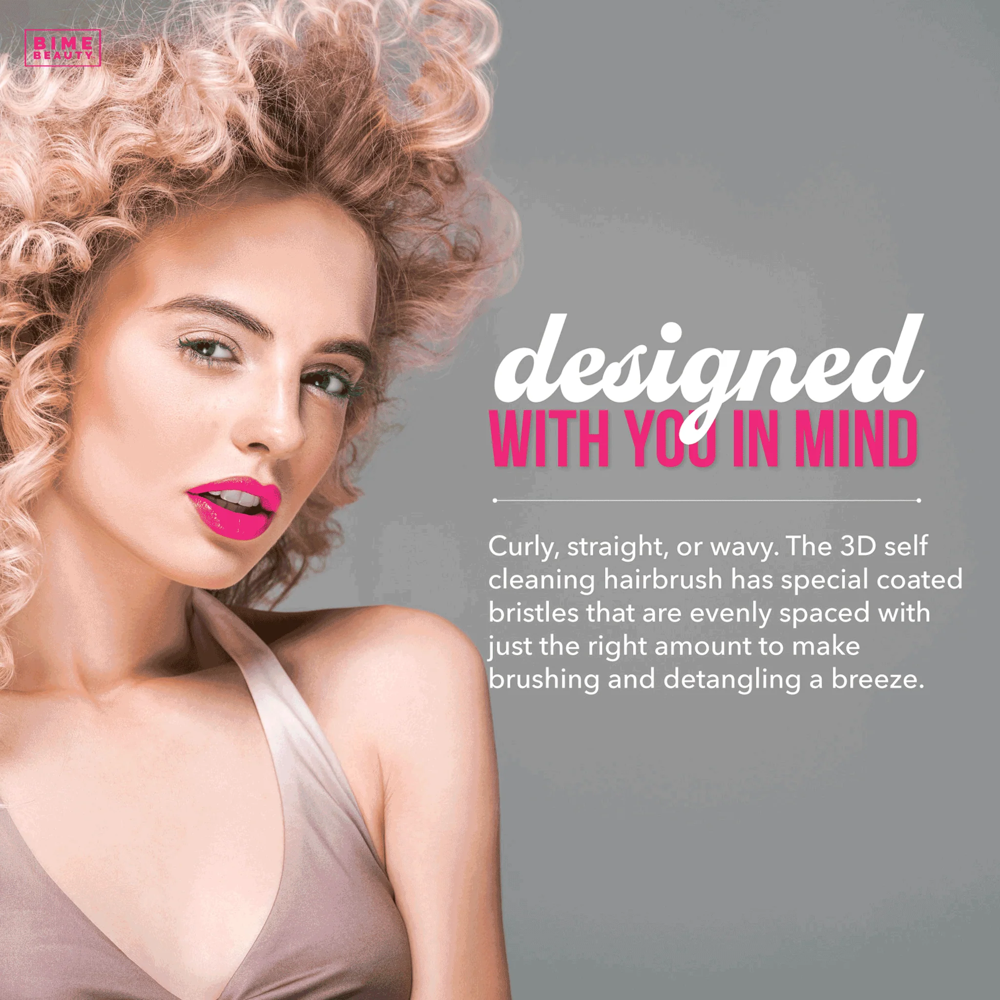 3D Self-cleaning Deluxe Rectangular Hair Brush - Image 12