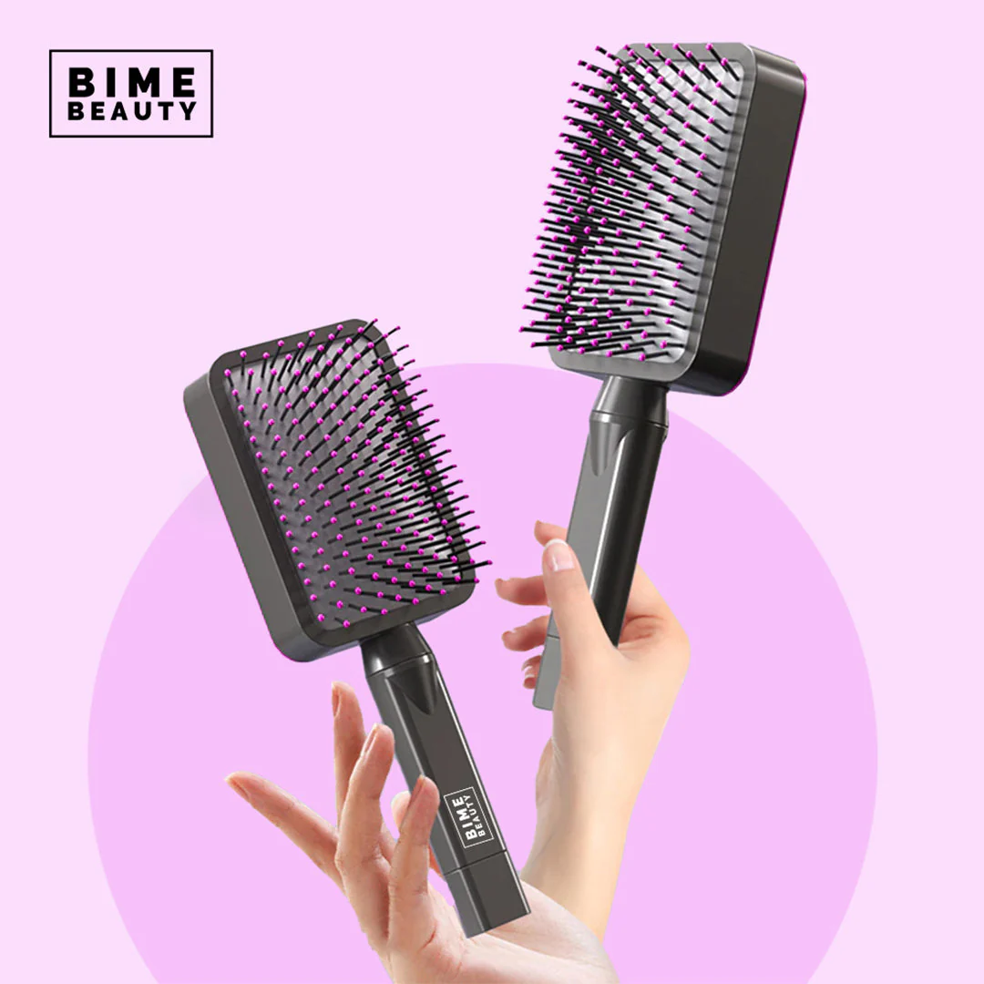 3D Self-cleaning Deluxe Rectangular Hair Brush - Image 8