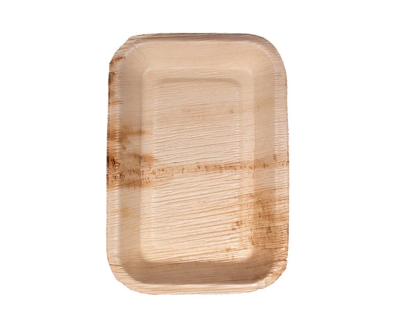 6" x 9" Palm Leaf Plates Square Plates - 300 pcs - Image 2