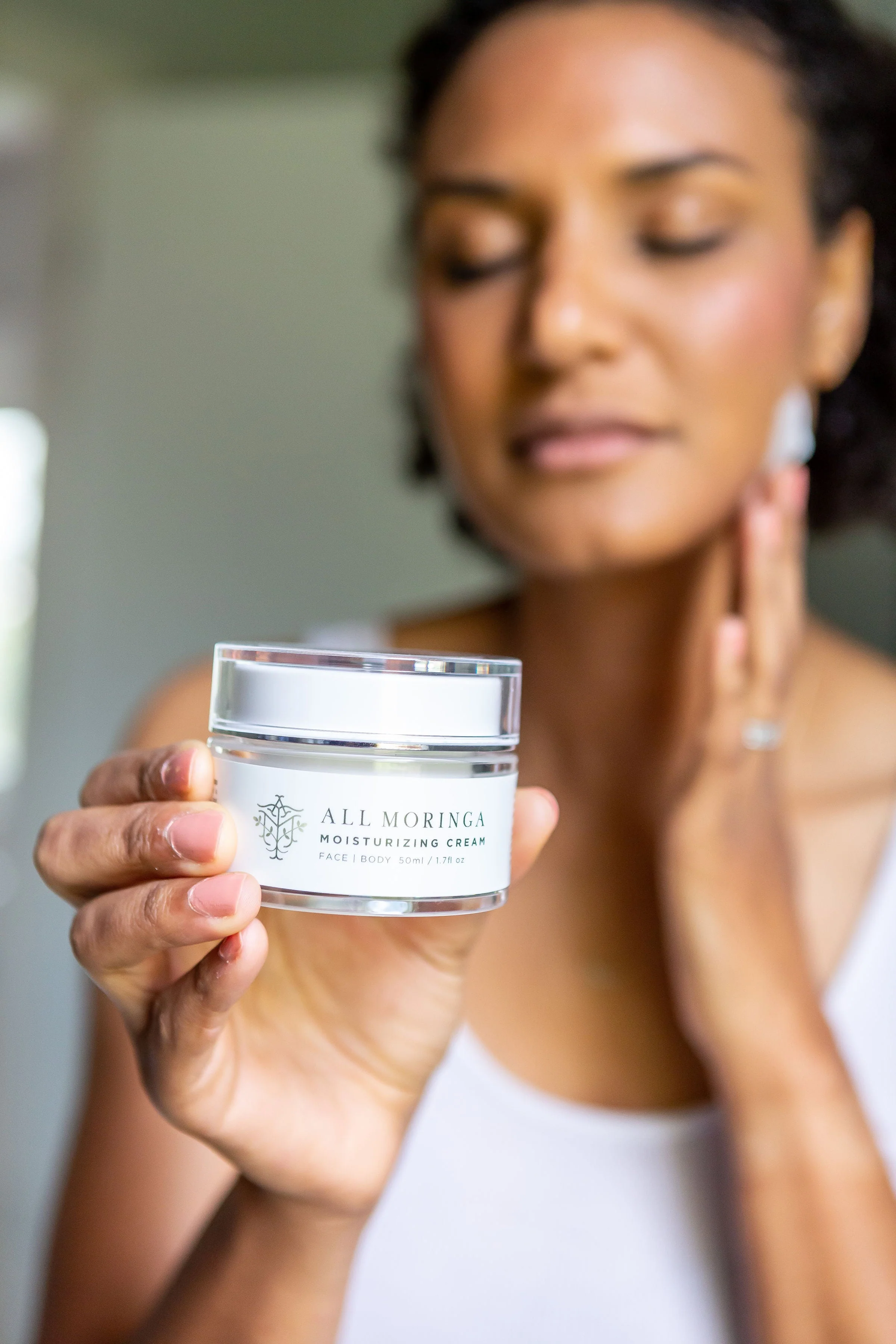 All Natural Moringa Hydrate and Nourish Face Cream for Sensitive Skin - Image 8