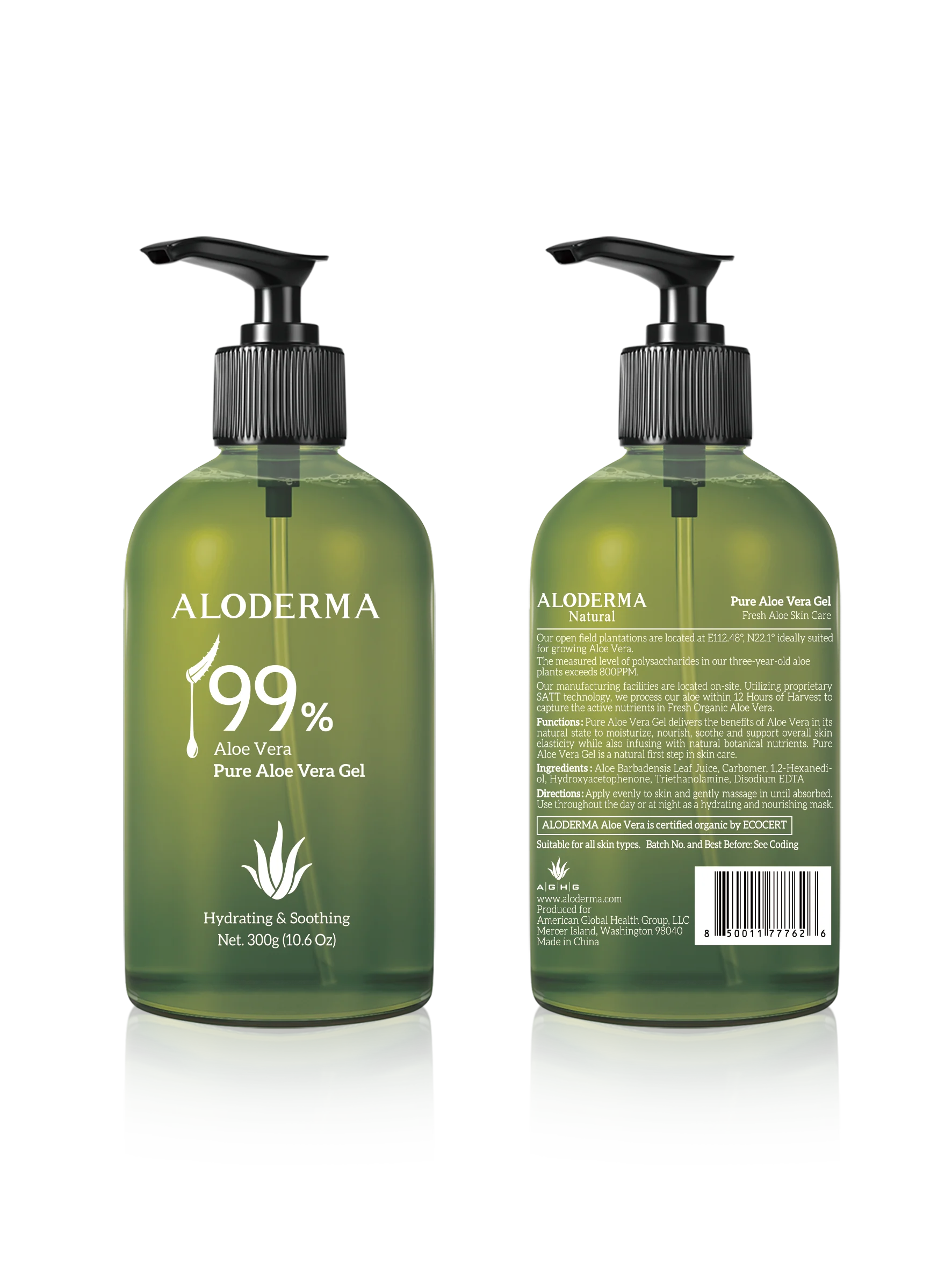 ALODERMA Pure Aloe Vera Gel 300g - Image 3