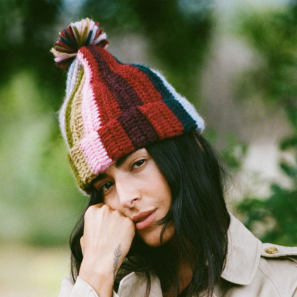 Alpaca Beanie - Mom's Rainbow by Made by Minga - Image 3