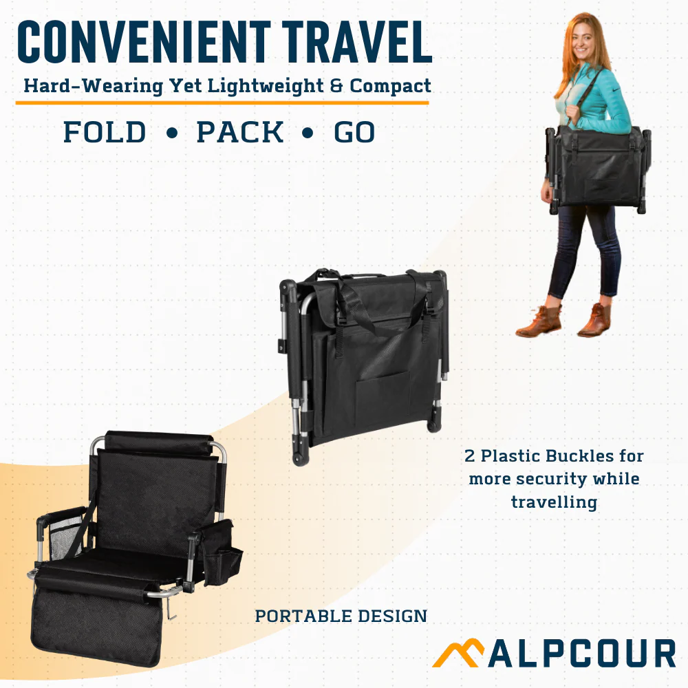 Alpcour Foldable Stadium Seat - Image 2