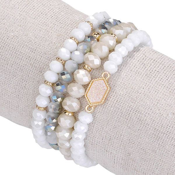 Arm Candy Natural Stone And Glass Crystal Bracelets by VistaShops - Image 5