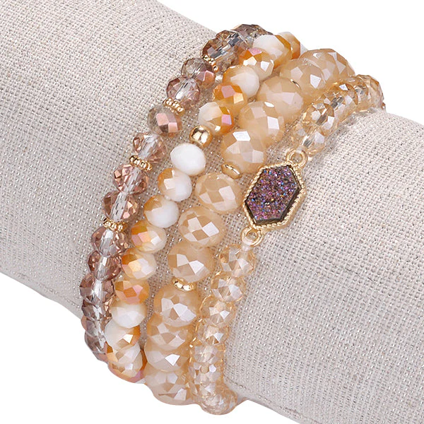 Arm Candy Natural Stone And Glass Crystal Bracelets by VistaShops - Image 6