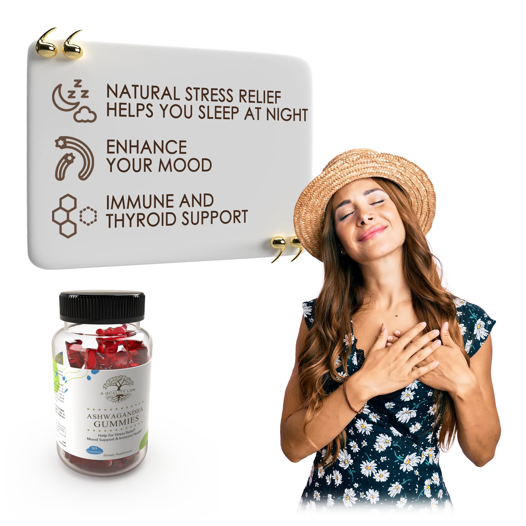Ashwagandha Gummies by A Quality Life Nutrition - Image 3