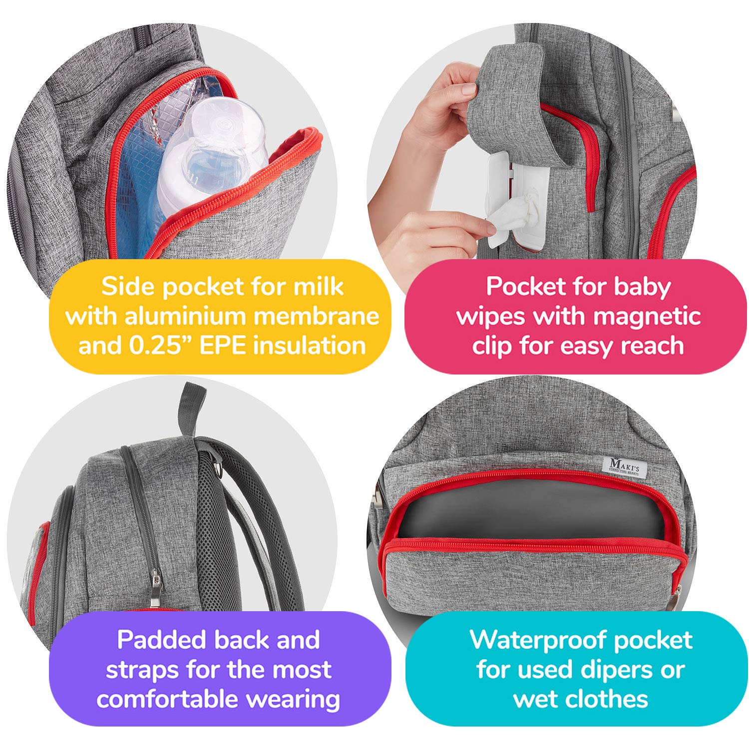 Baby Diaper Bag Backpack by Skincareheaven - Image 3