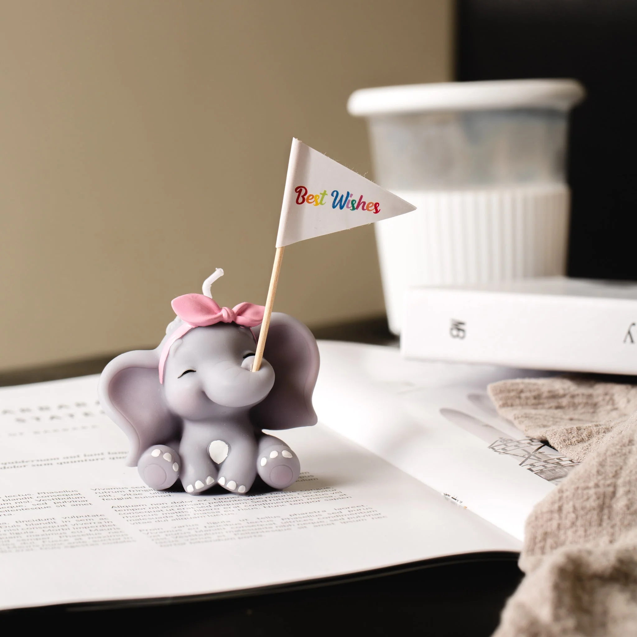 Baby Elephant Candle - Image 3