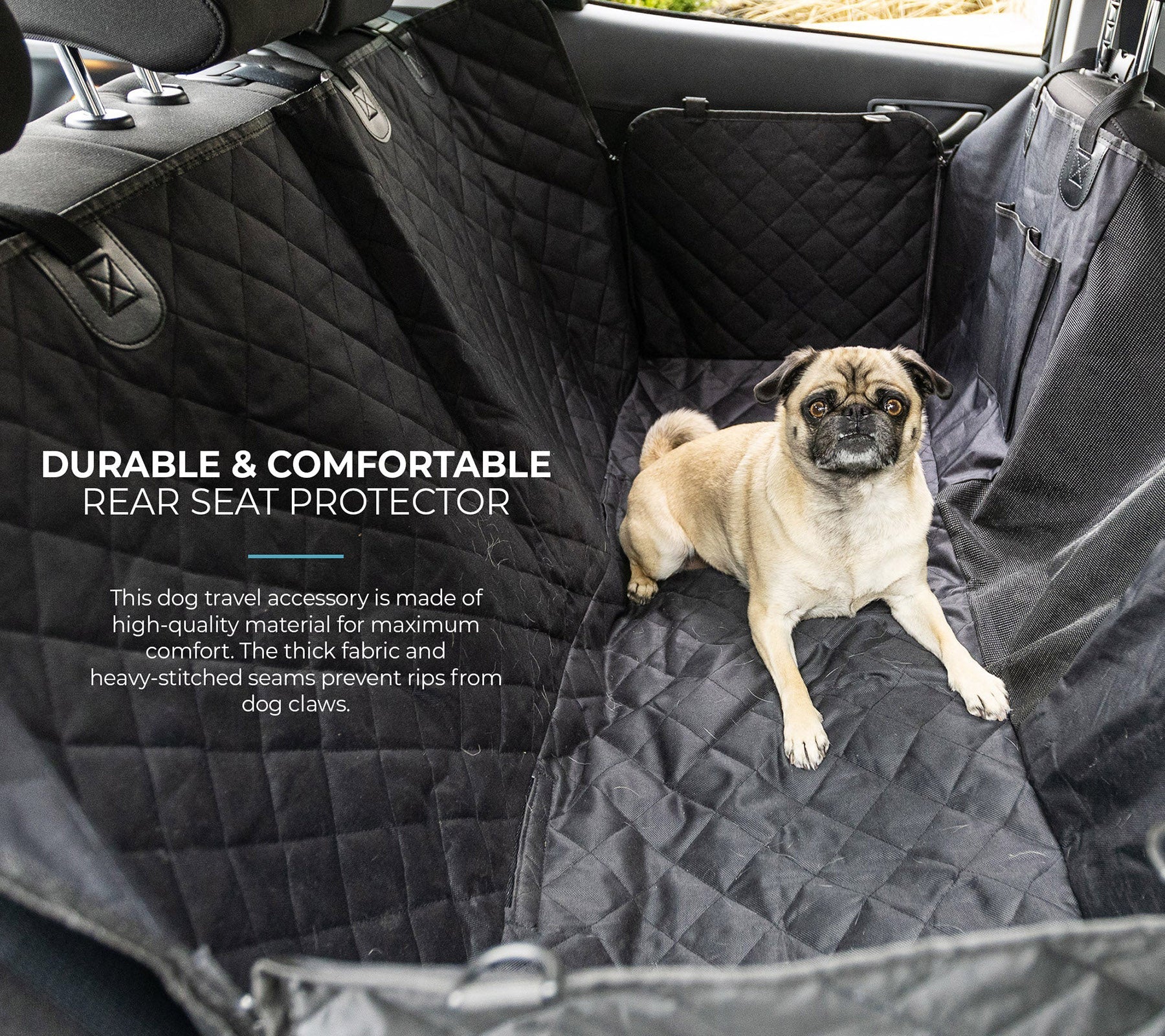 Backseat Car Hammock Dog Cover - Image 7