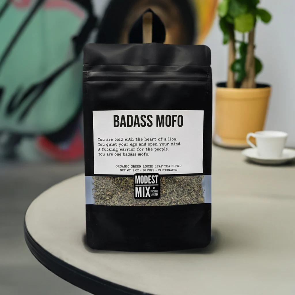 Badass Mofo - bright minty green tea - Image 2