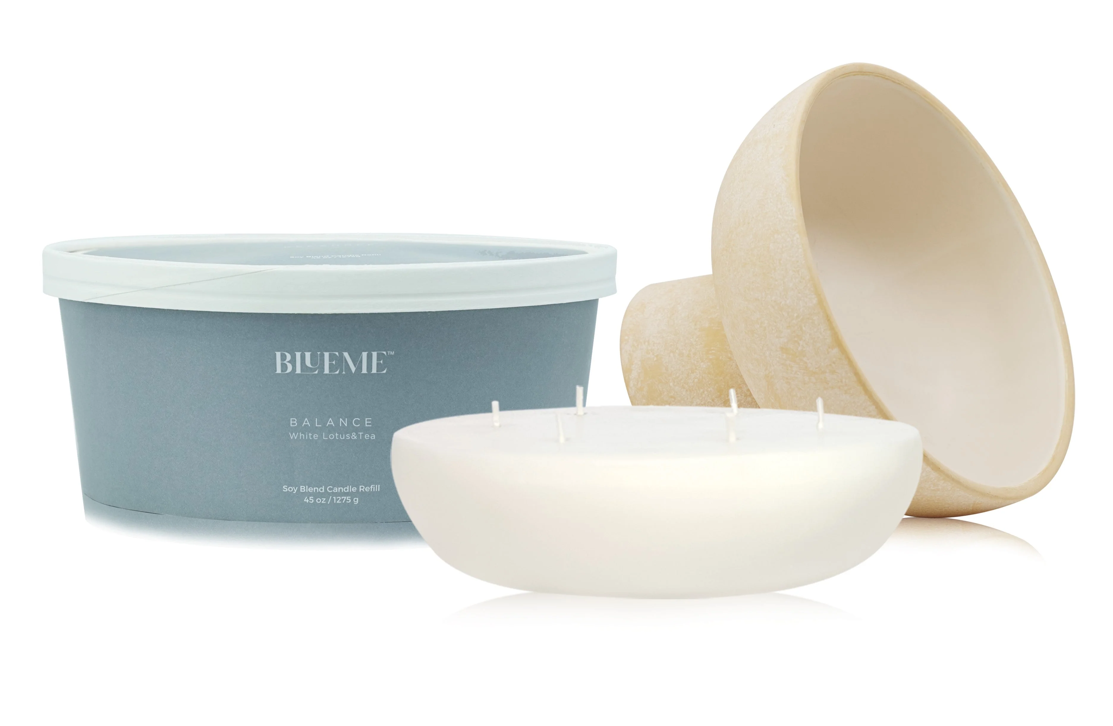 Balance Recandle - Wax Refill - White Lotus & Tea - Image 2