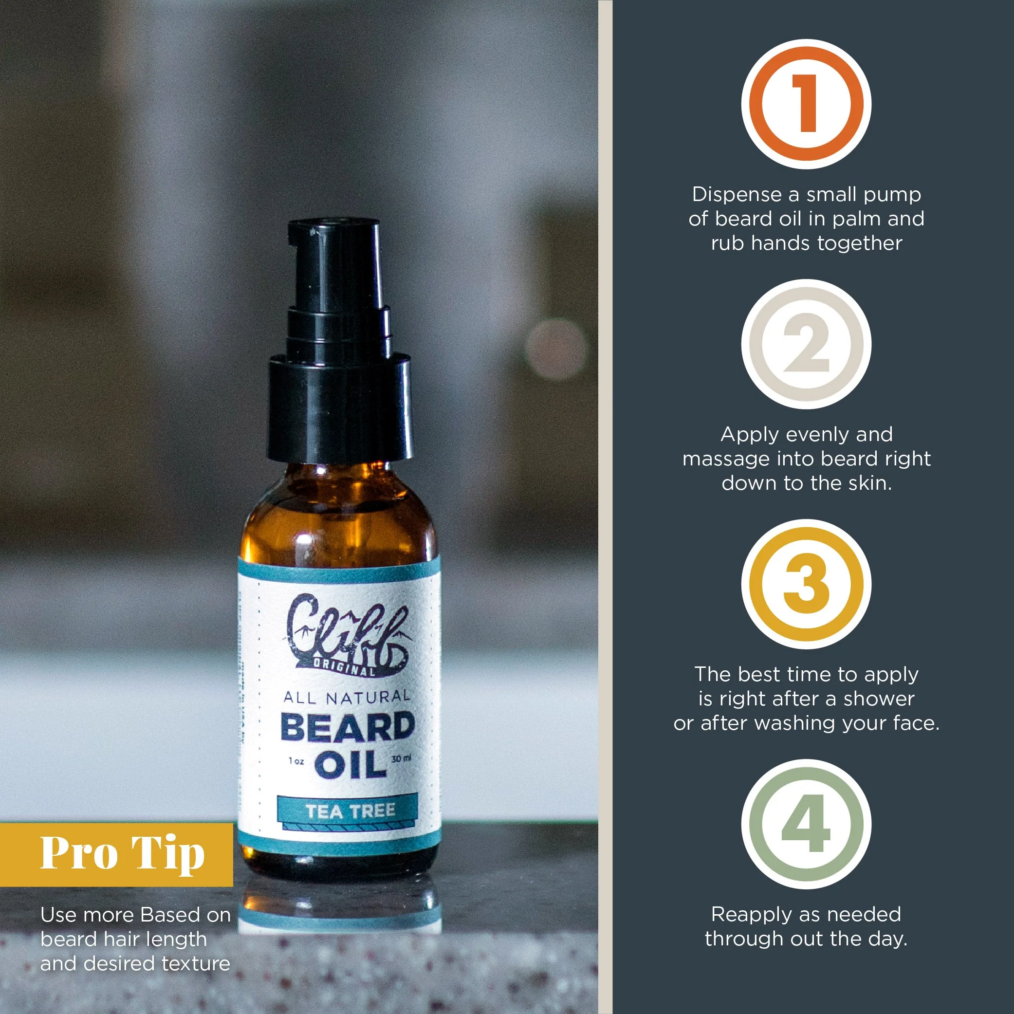 Beard Oil - Tea Tree by Cliff Supply - Image 3