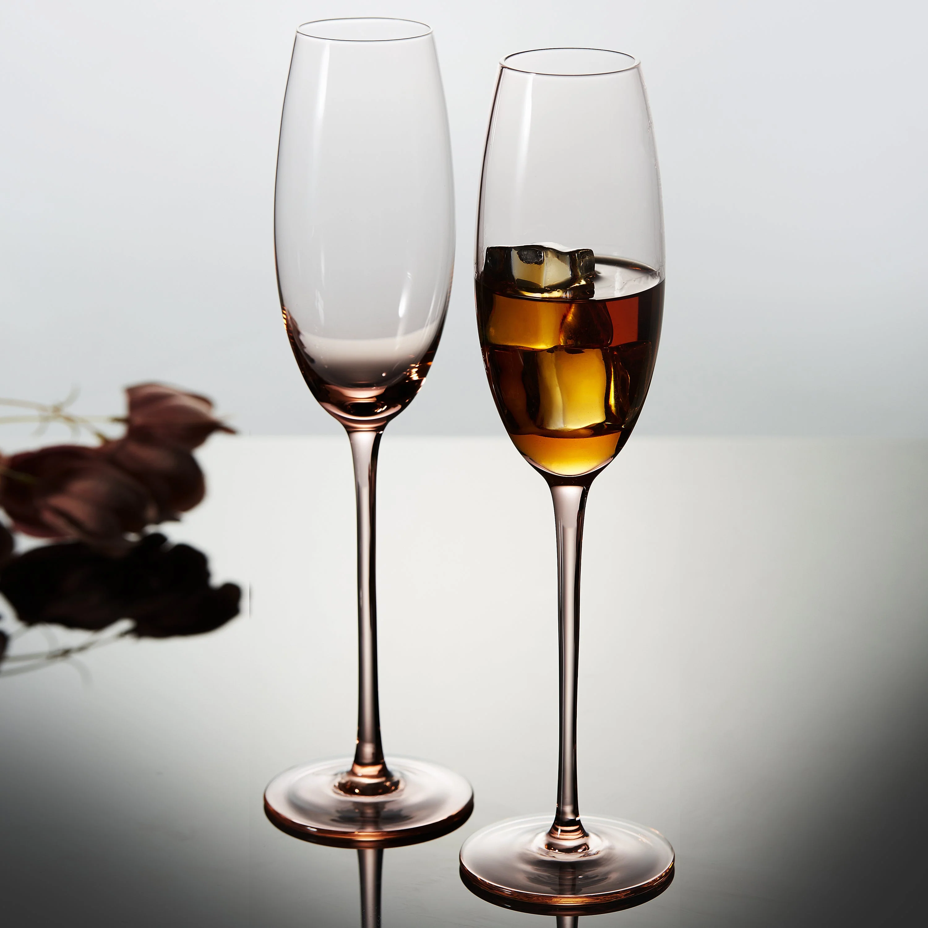 Berkware Luxurious and Elegant Sparkling Colored Glassware - Champagne Flutes - Image 6