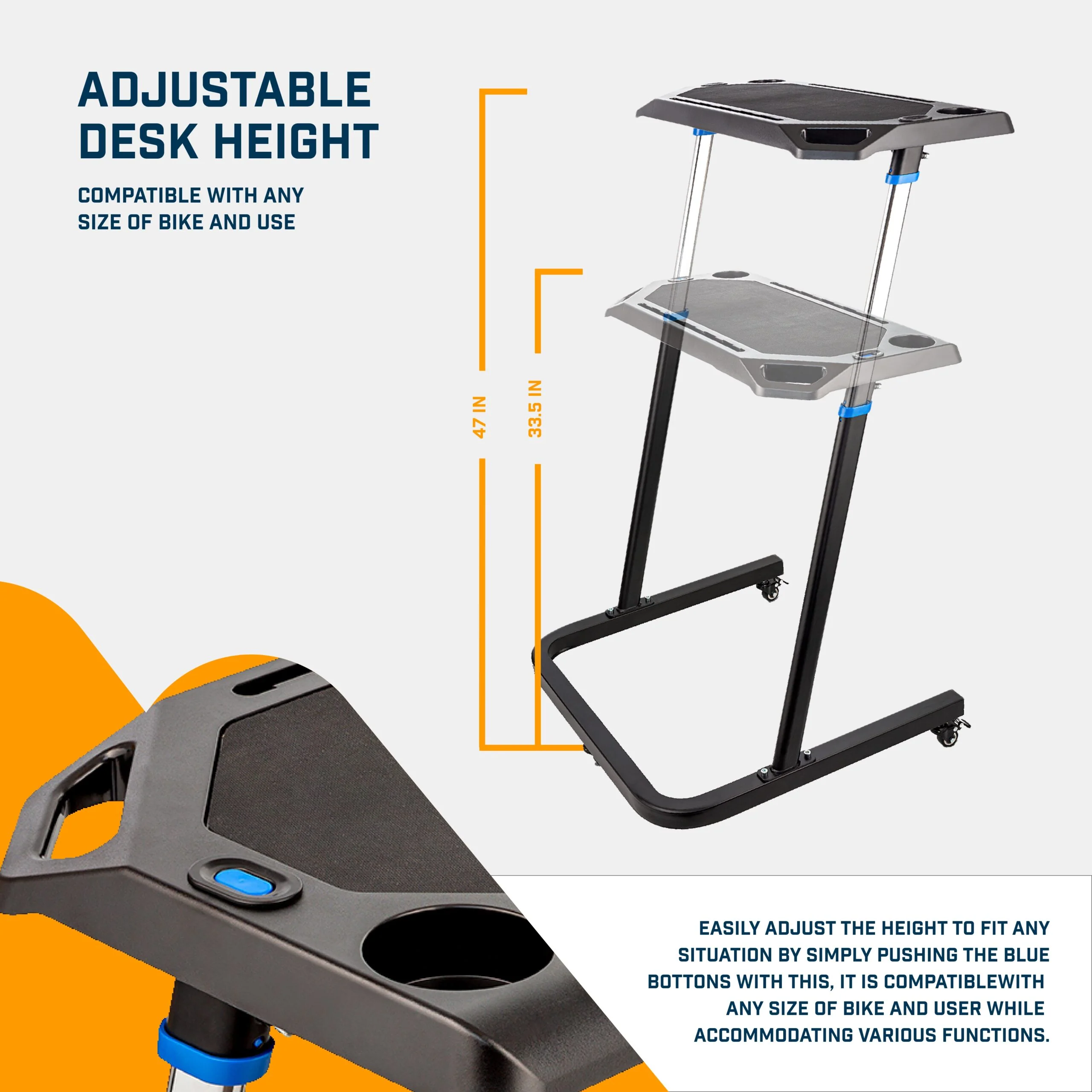 Bike Trainer Fitness Desk - Image 3