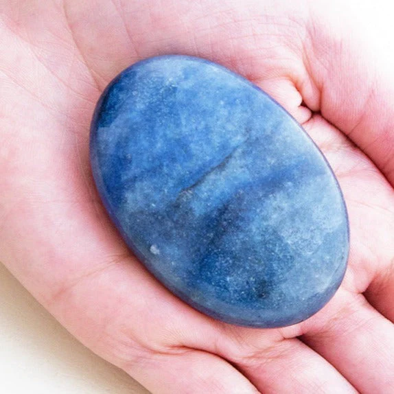 Blue Aventurine Palm Stone by Tiny Rituals - Image 2