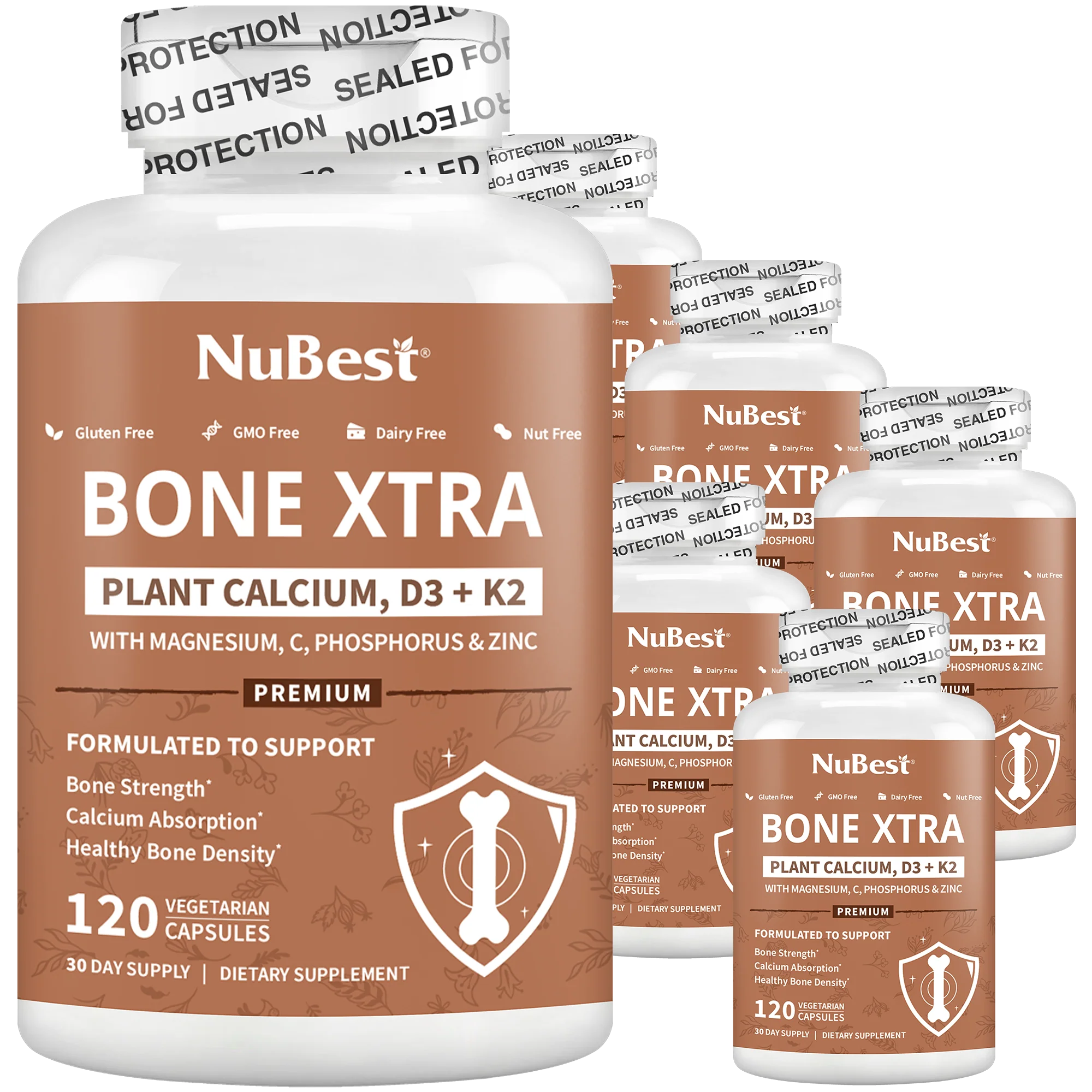Bone Xtra, Plant-Based Formula for Teens & Adults, 120 Vegan Capsules by NuBest Nutrition® - Image 13