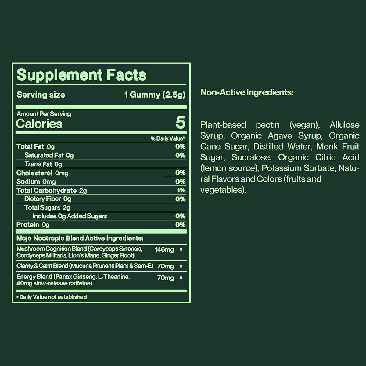 Brain Boost Gummies - Pomegranate Hibiscus by Mojo | Mushroom Dosed Gummies - Image 5
