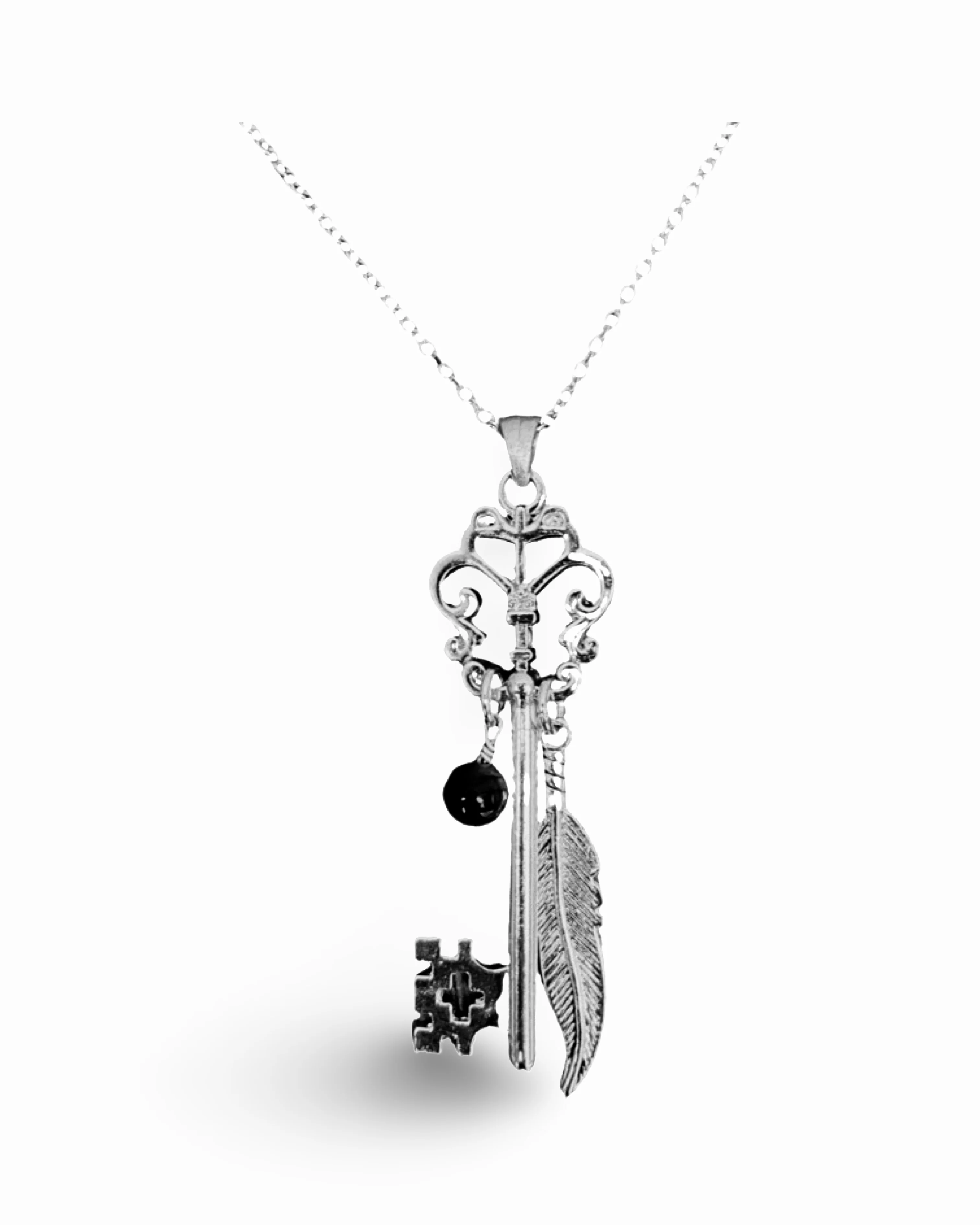Butterfly Skeleton Key Necklace by The Urban Charm - Image 8