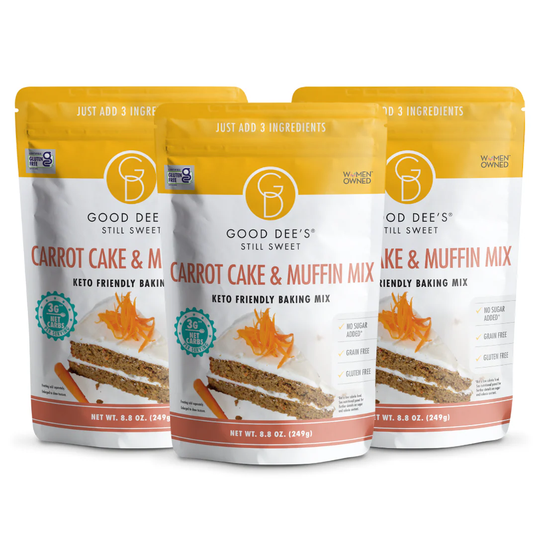 Carrot Keto Muffin & Cake Mix- Gluten Free and No Added Sugar by Good Dee's - Image 8
