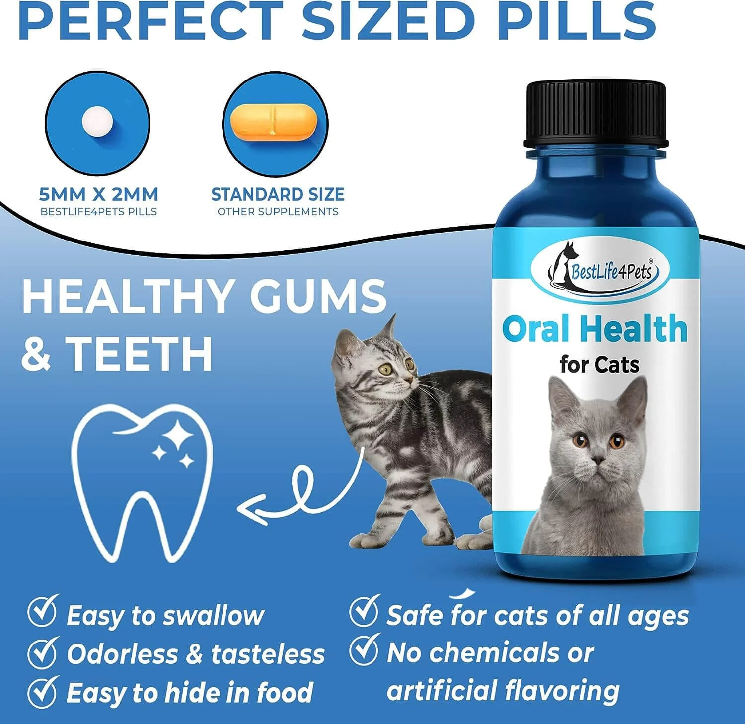 Cat Dental Care and Bad Breath Remedy - Natural Solution for Better Feline Oral Health by BestLife4Pets - Image 3