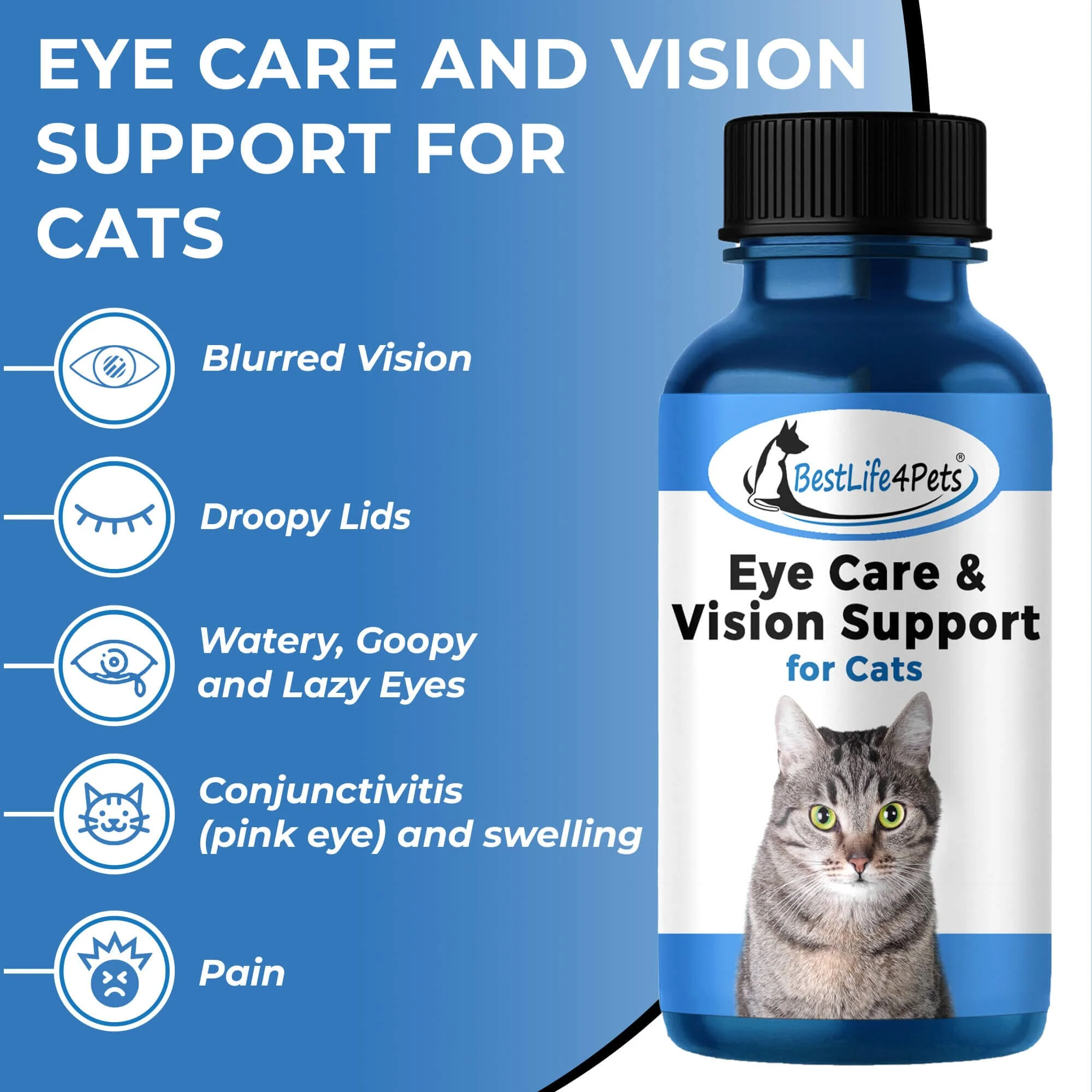 Cat Eye Infection, Eye Care & Vision Support by BestLife4Pets - Image 3