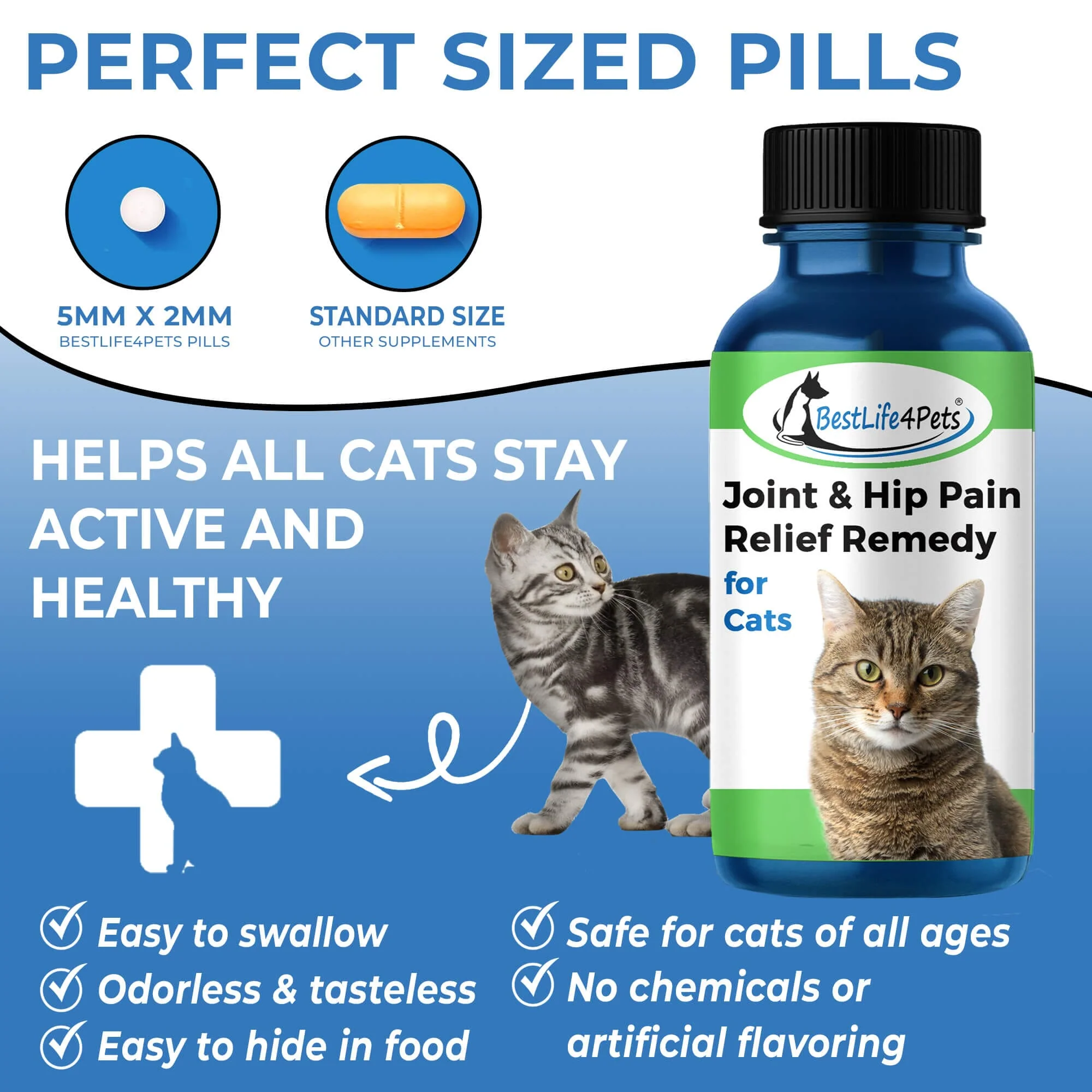 Cat Hip and Joint Pain Relief - Effective Anti-inflammatory and Arthritis Pain Medicine by BestLife4Pets - Image 6