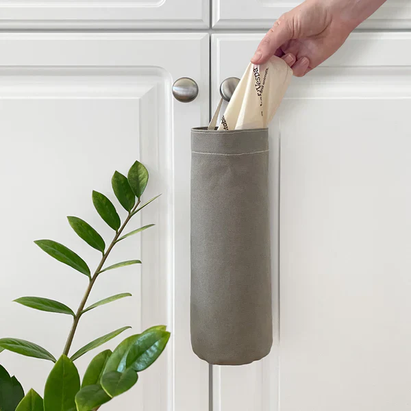 Cat Litter Bag Holder in Natural Cotton Canvas - Image 2