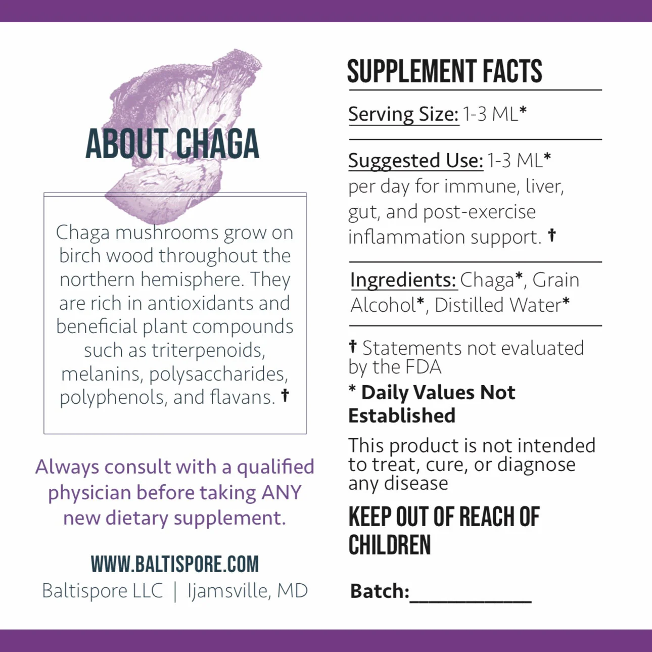 Chaga Mushroom Tincture - Image 4