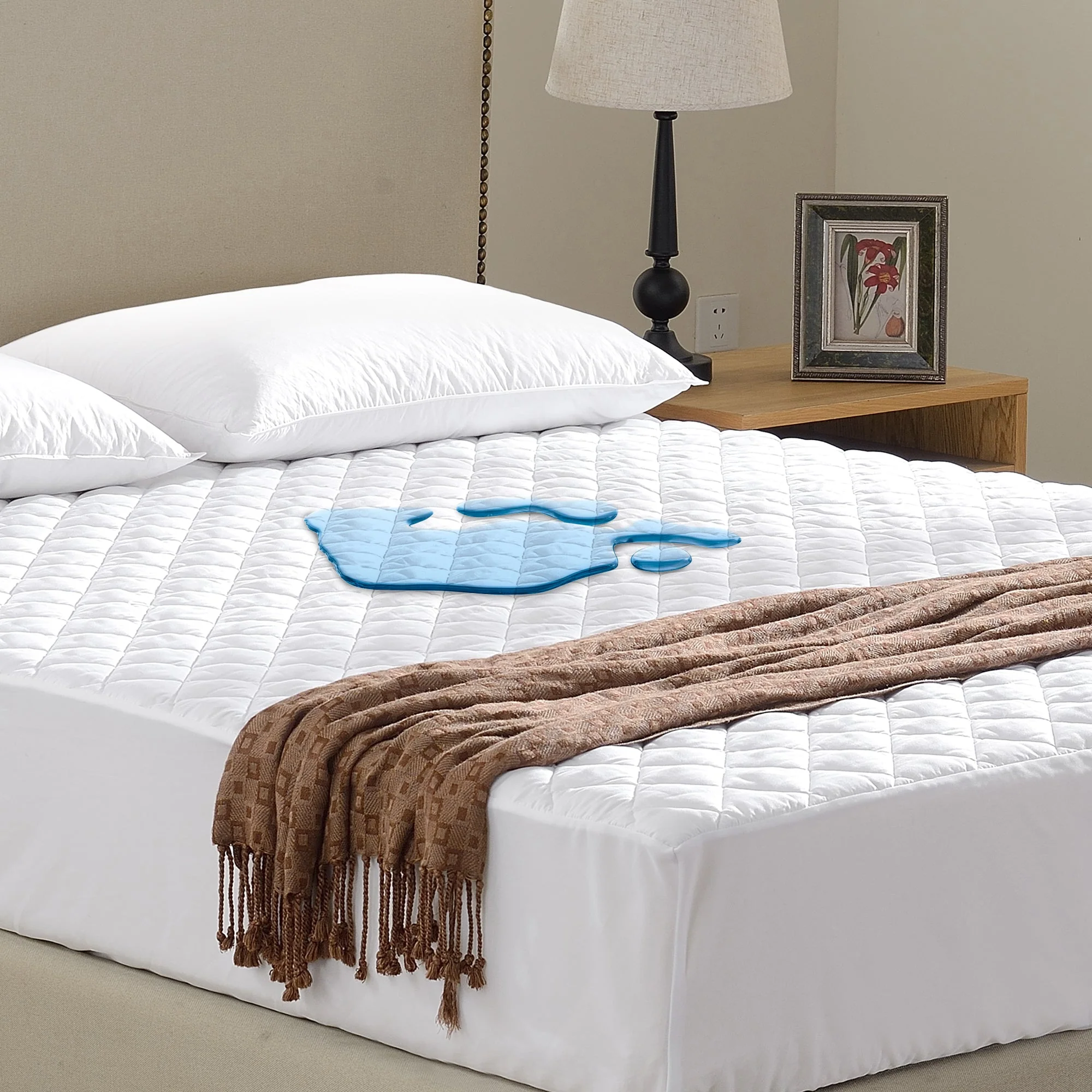 Cheer Collection 100% Waterproof Quilted Mattress Protector - Image 8