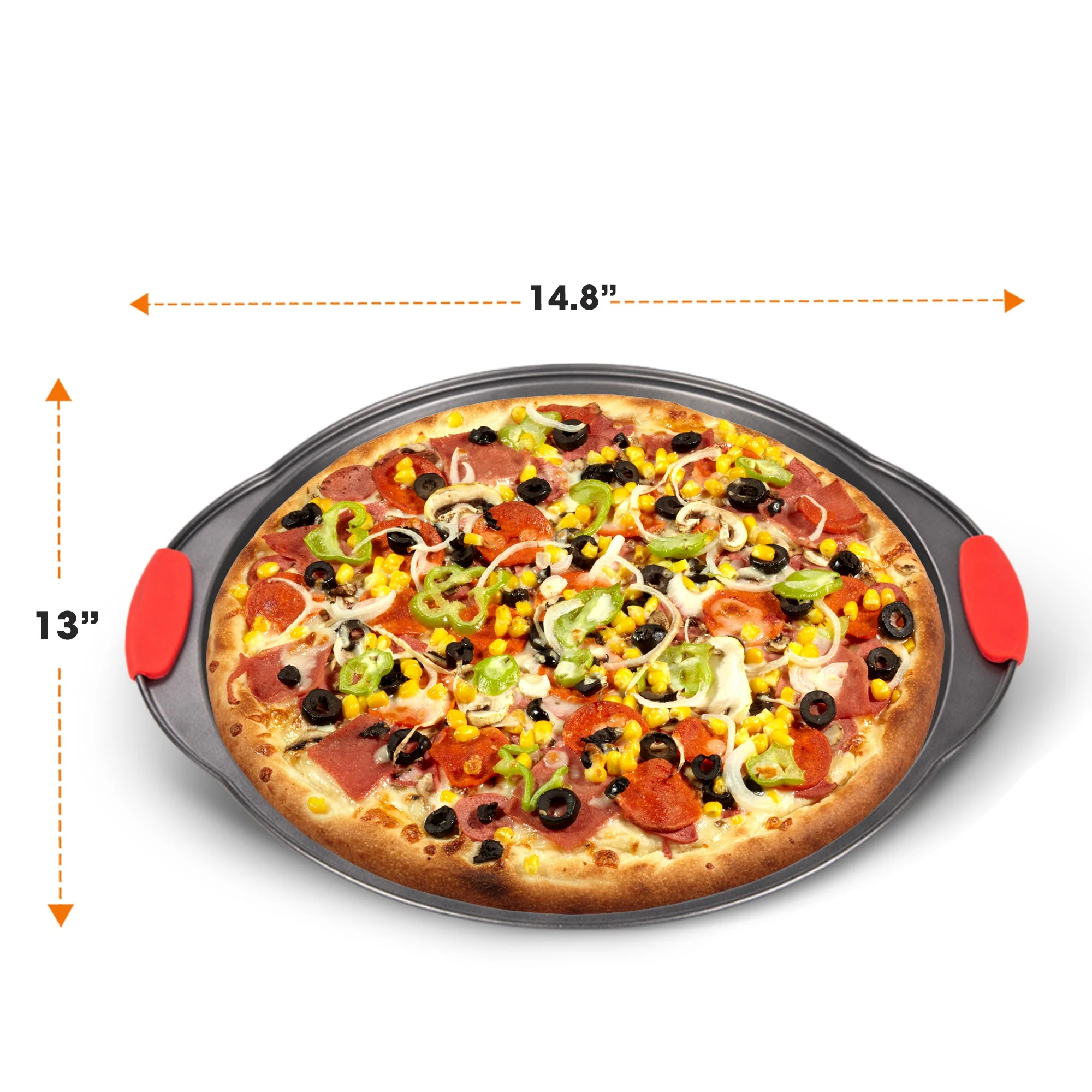 Cheer Collection 13-Inch Premium Nonstick Pizza Pan – Effortless Crisp Crust Perfection - Image 4