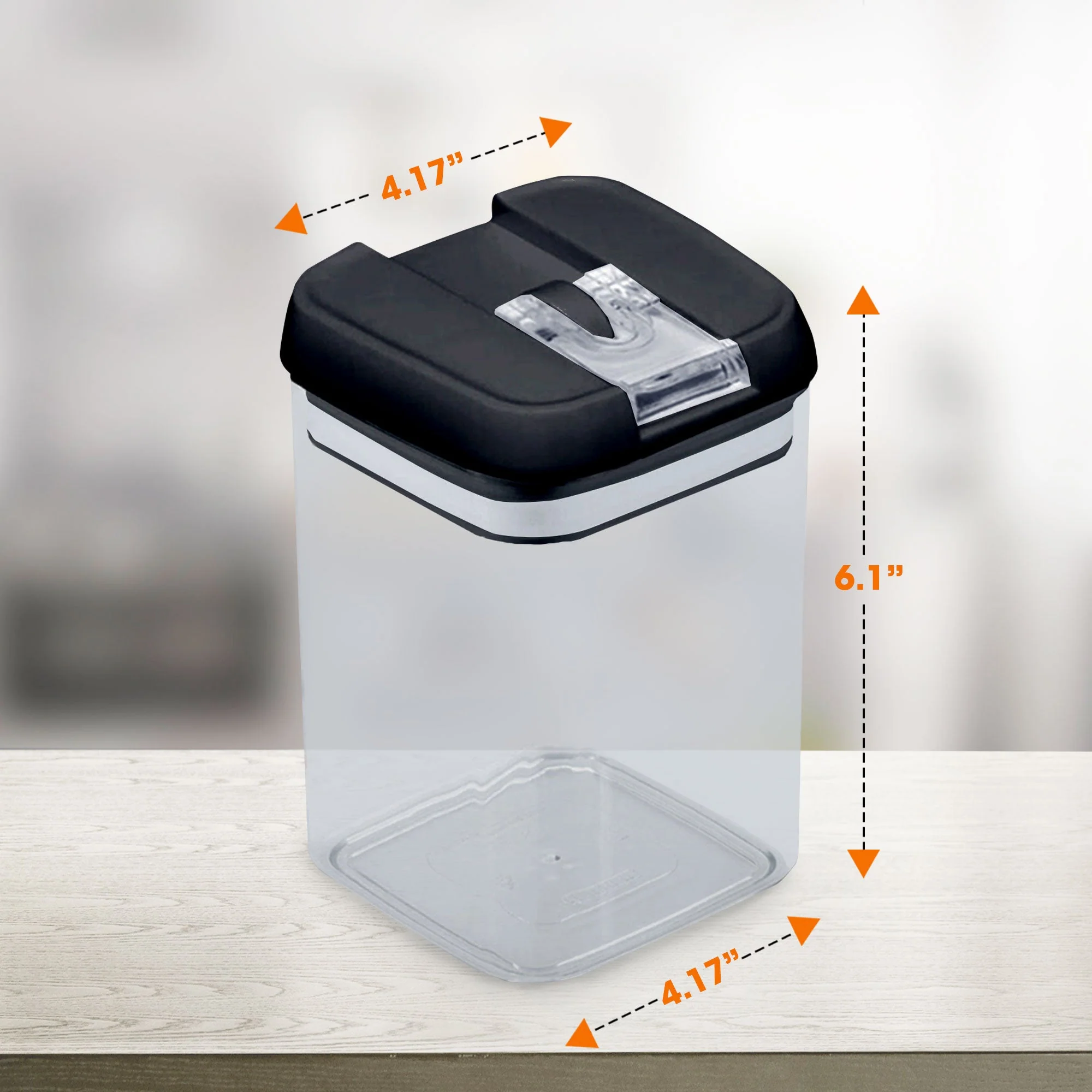 Cheer Collection Airtight Food Storage Containers - Set of 8 Identical 28oz Pantry Bins with Lids - Multiple Colors Available - Image 3