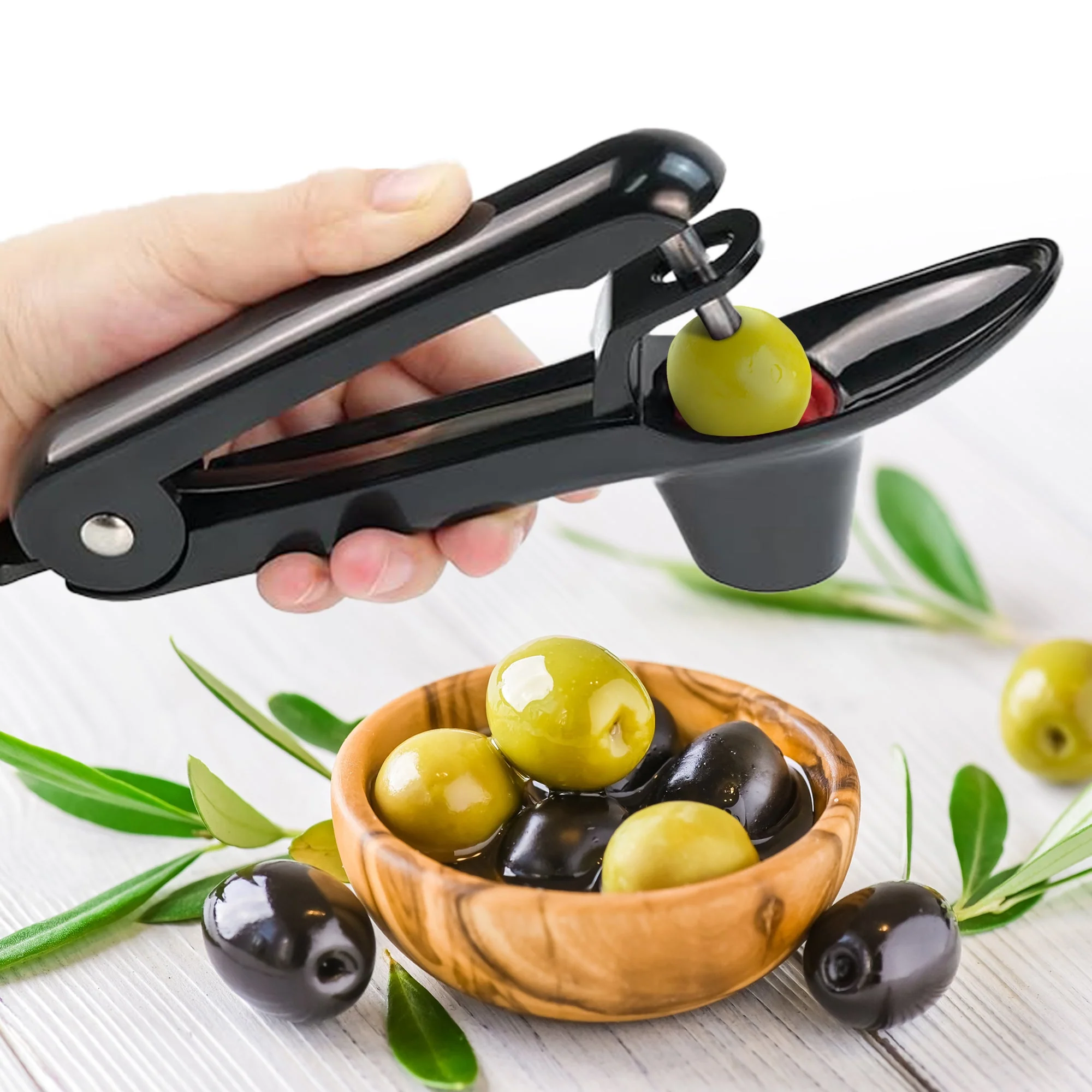 Cheer Collection Cherry and Olive Pitter – Effortless, One-Handed Pitting Tool for Cherries, Olives, and More - Image 5