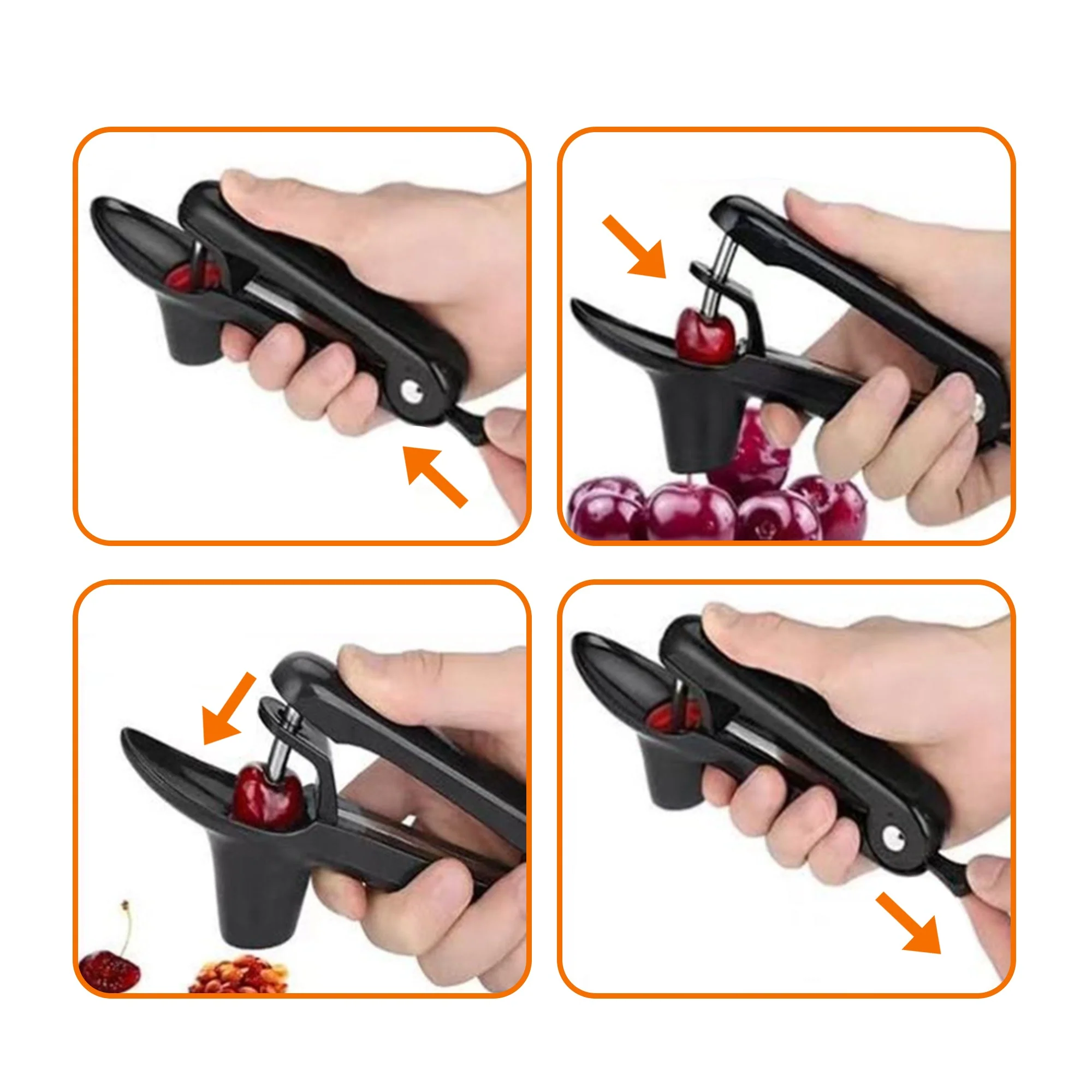 Cheer Collection Cherry and Olive Pitter – Effortless, One-Handed Pitting Tool for Cherries, Olives, and More - Image 8