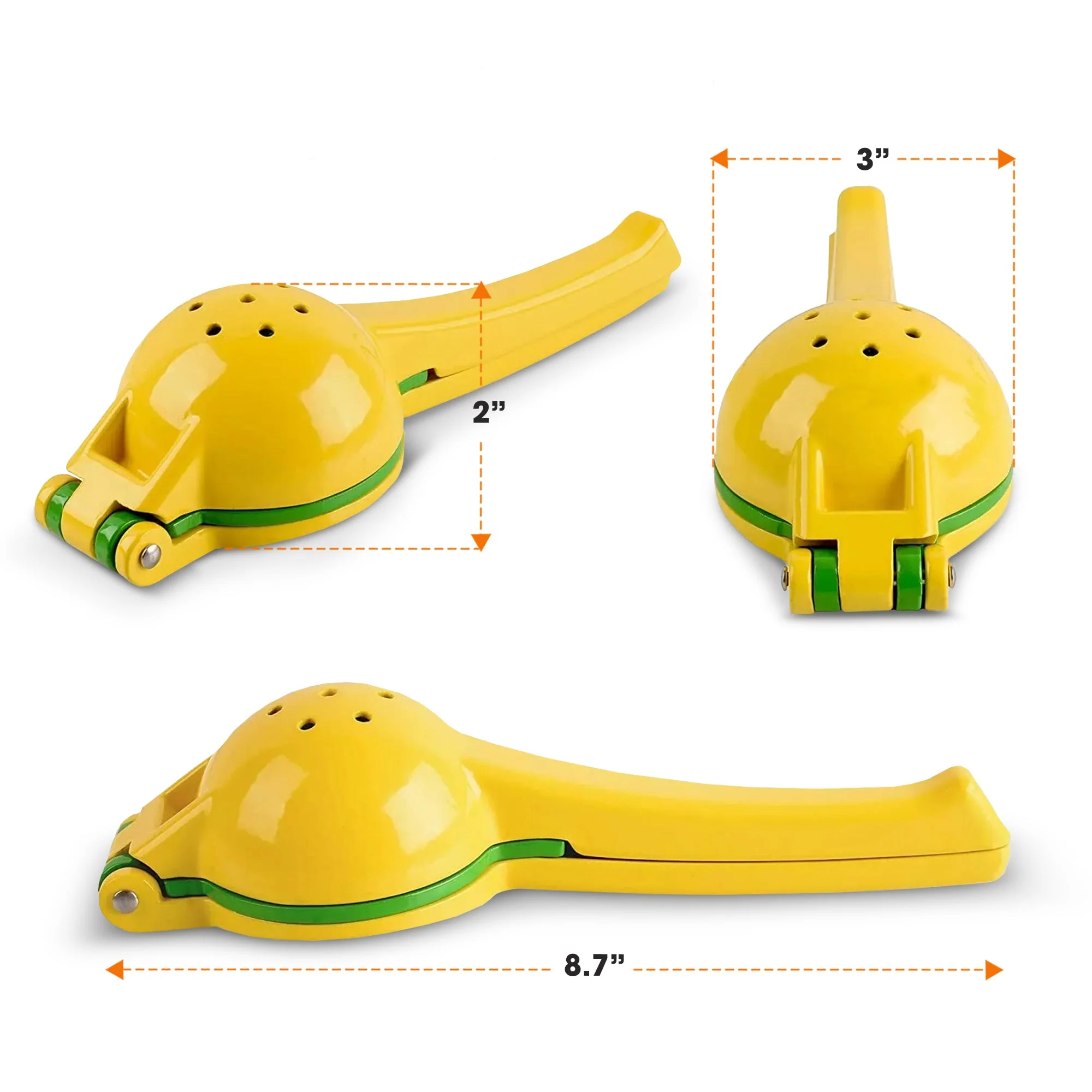 Cheer Collection Heavy-Duty Citrus Squeezer – BPA-Free Citrus Juicer with Dual Seed Strainer for Effortless, Seed-Free Juicing - Image 4