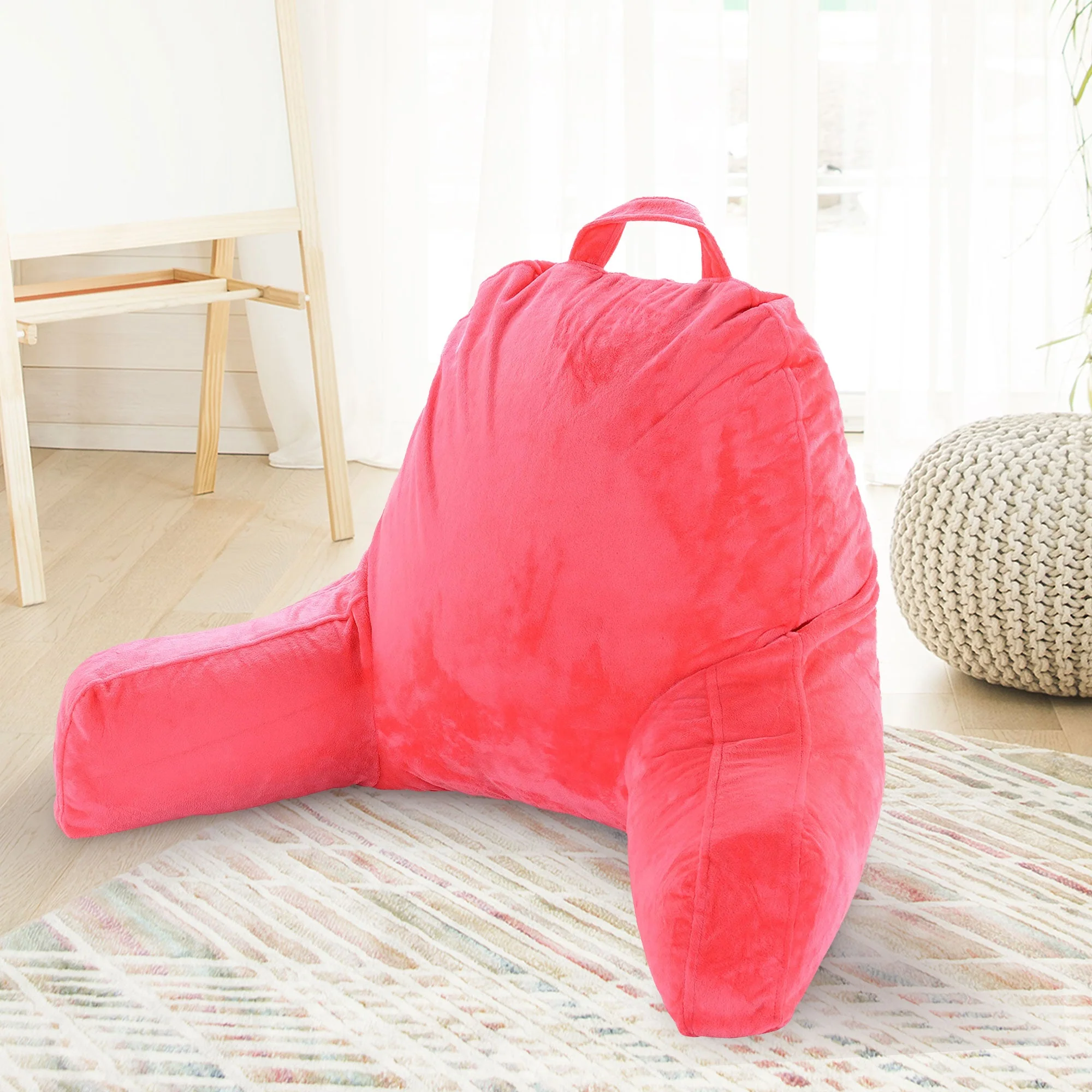 Cheer Collection Kids Size Reading Pillow with Arms for Sitting Up in Bed - Image 26