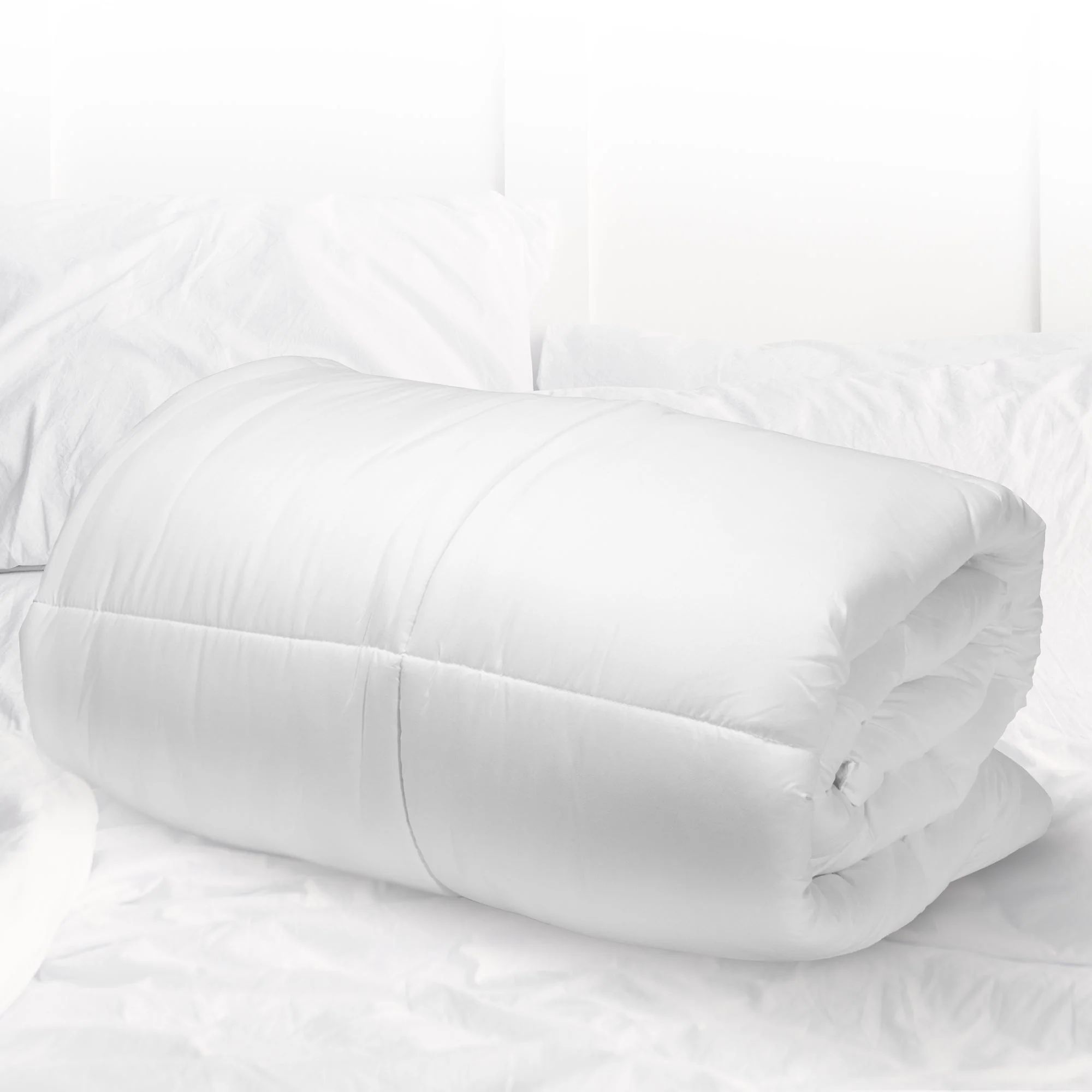 Cheer Collection Luxurious Duvet Insert | Super Plush Goose Down Alternative Twin Size White Comforter - Image 10