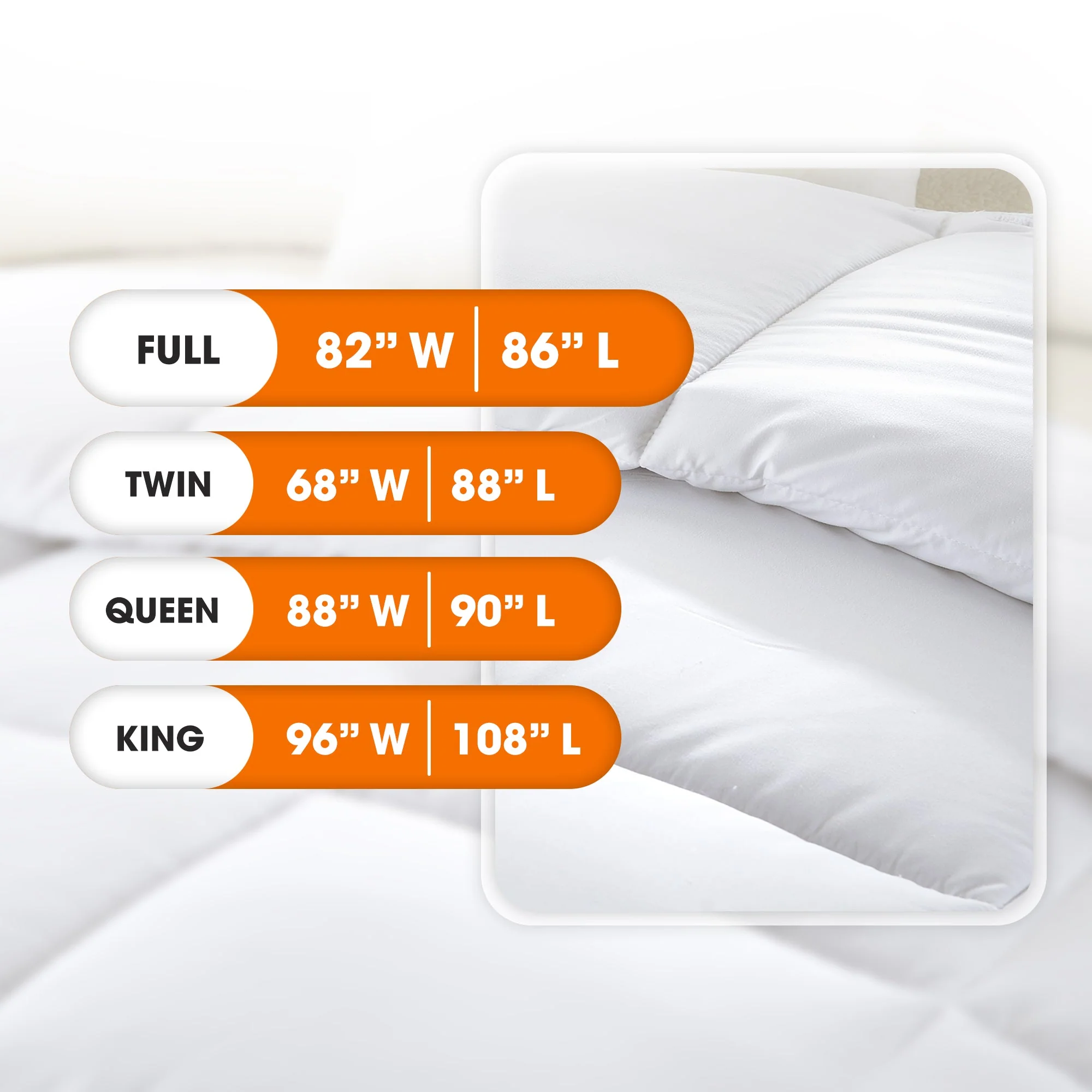 Cheer Collection Luxurious Duvet Insert | Super Plush Goose Down Alternative Twin Size White Comforter - Image 4