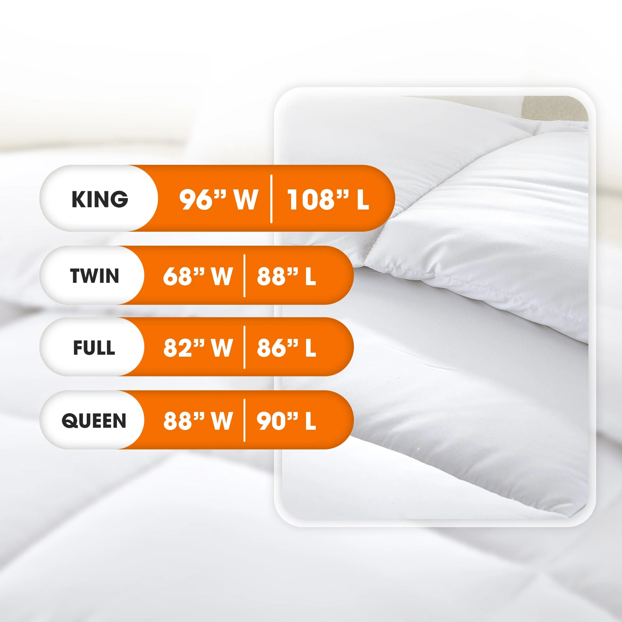 Cheer Collection Luxurious Duvet Insert | Super Plush Goose Down Alternative Twin Size White Comforter - Image 6