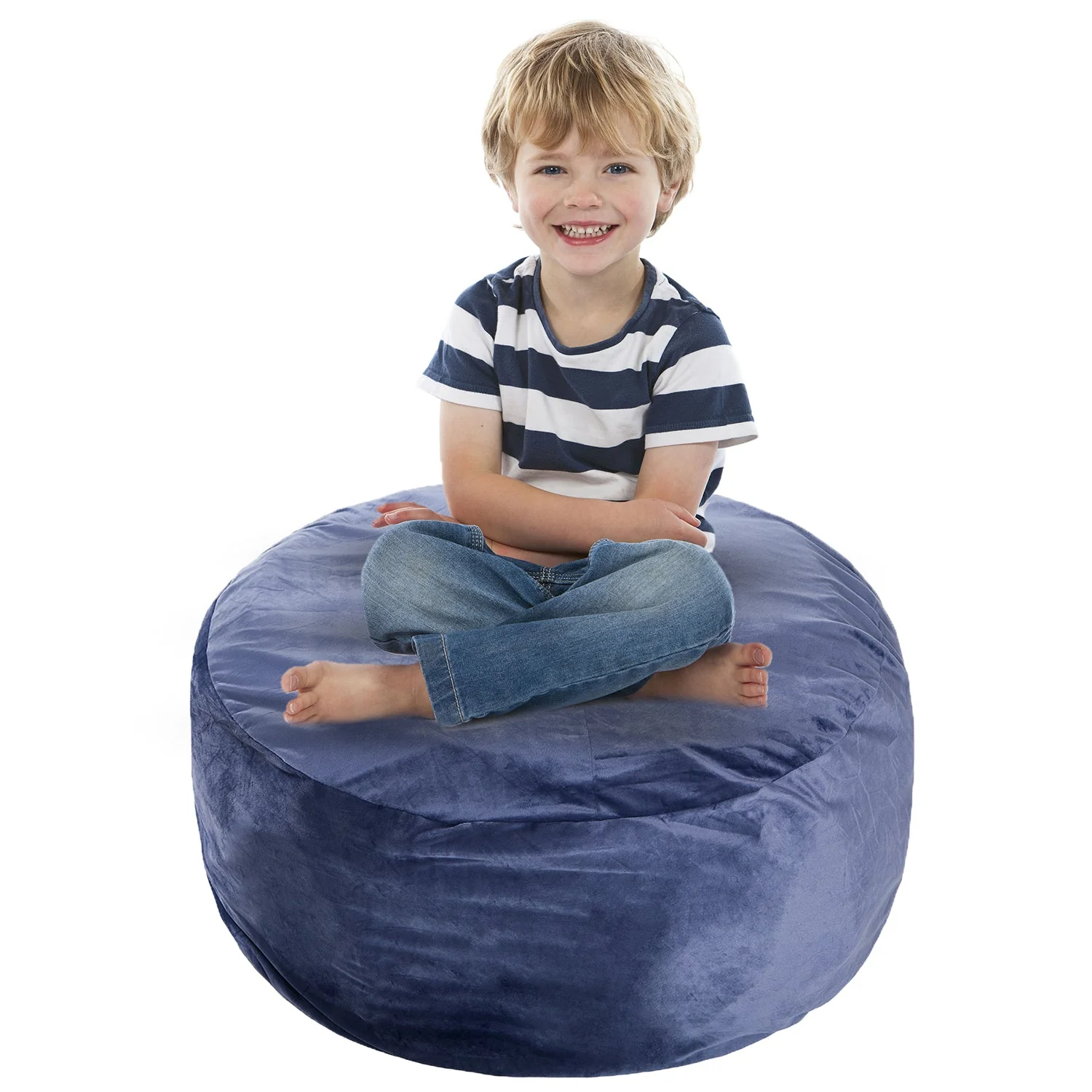 Cheer Collection Microplush Storage Bag, Kids Plush Toy Storage Organizer and Bean Bag Chair - Image 11