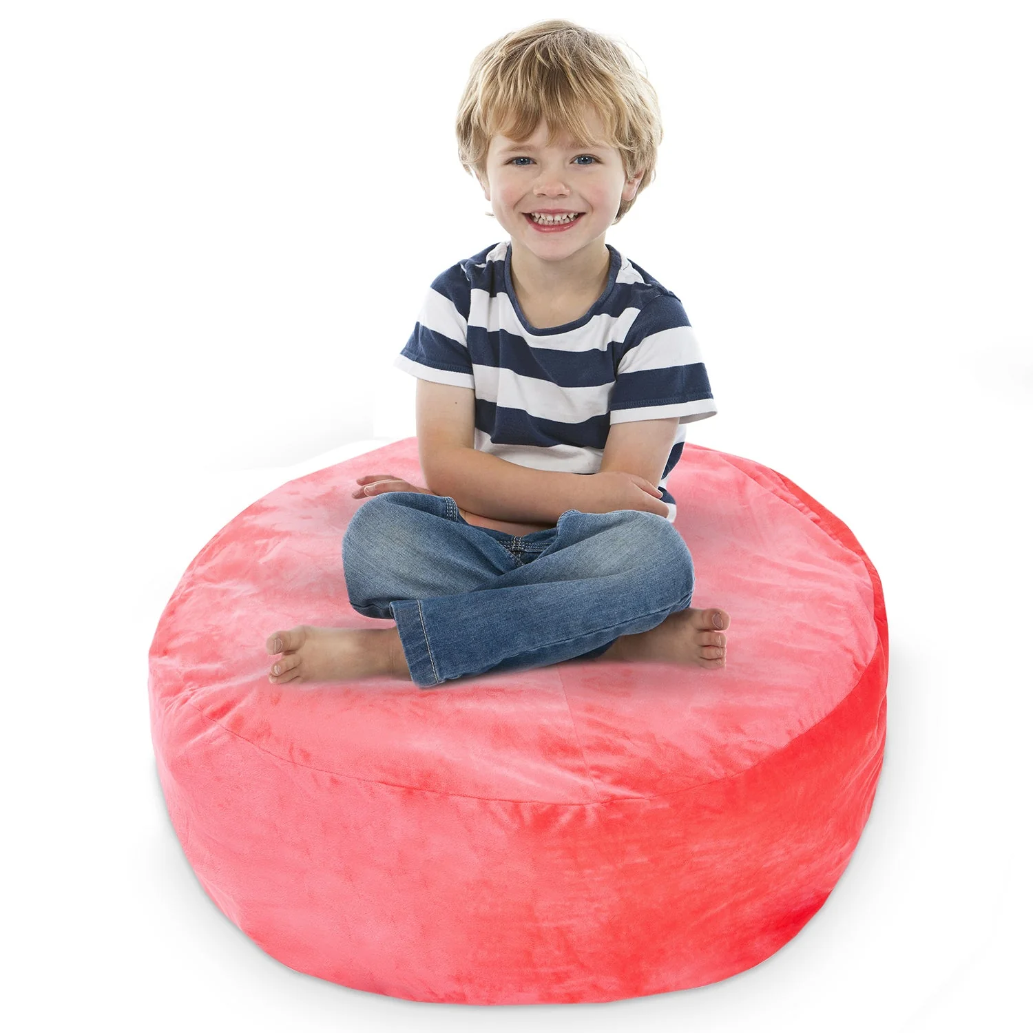Cheer Collection Microplush Storage Bag, Kids Plush Toy Storage Organizer and Bean Bag Chair - Image 12