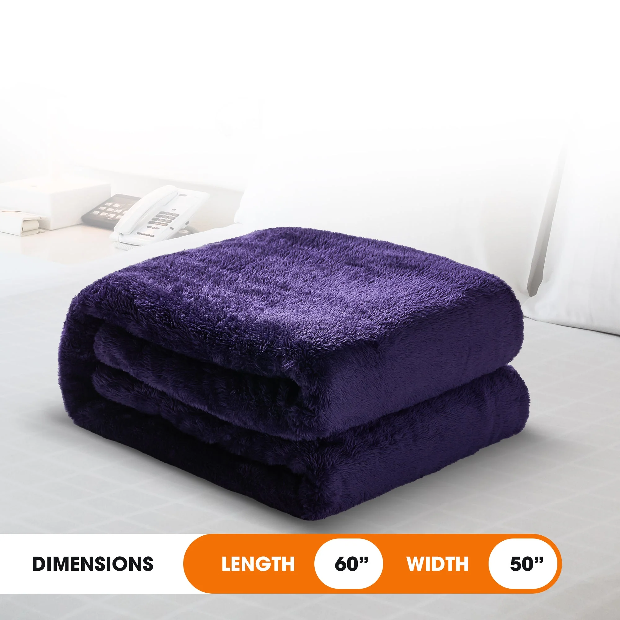 Cheer Collection Microsherpa Throw Blanket - Luxury Soft Velvet, Elegant Decorated, Stylish Accent Blanket - Image 45