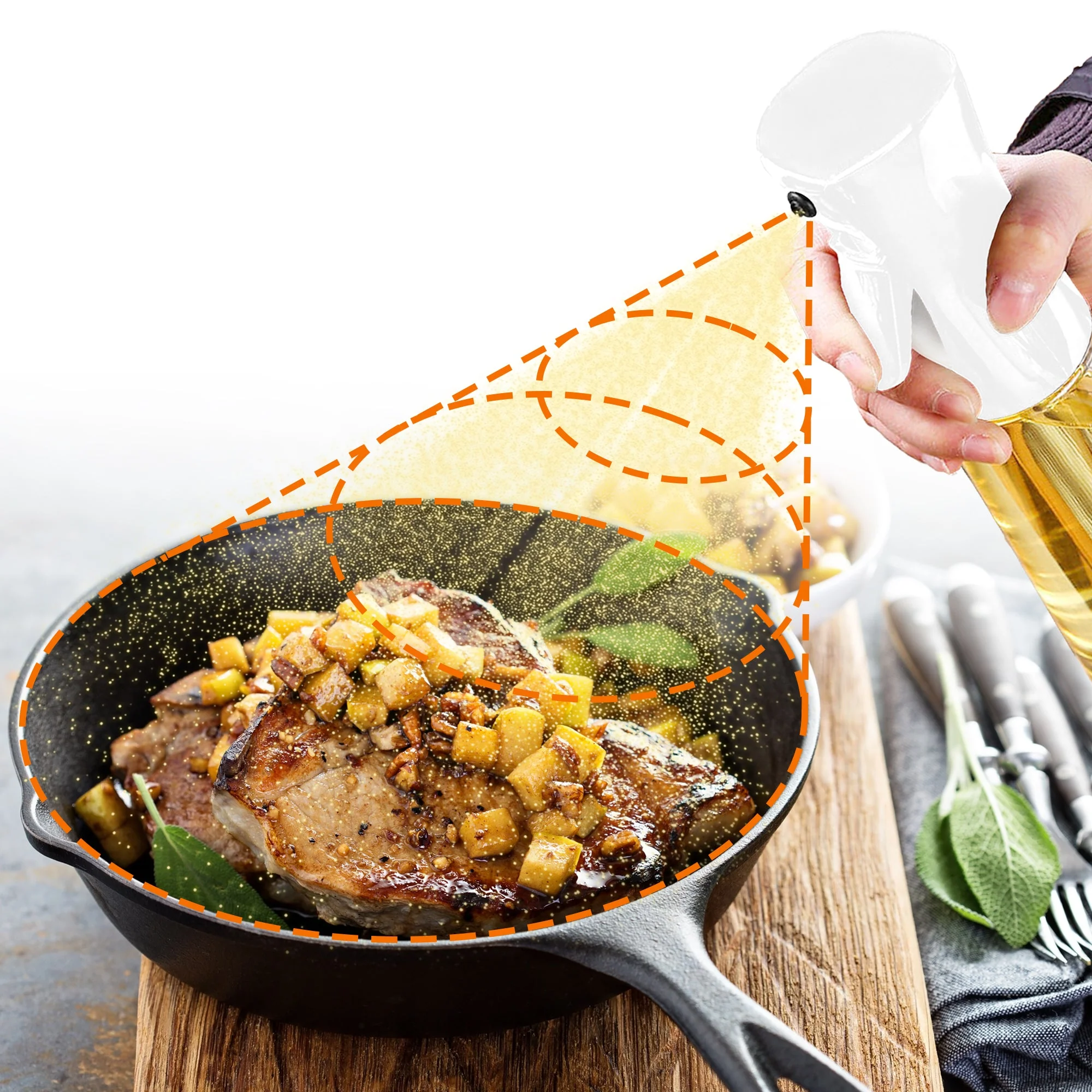 Cheer Collection Multi-Purpose Food Grade Oil Spray Bottle - Available in Sets of 2 or 3 - Image 123