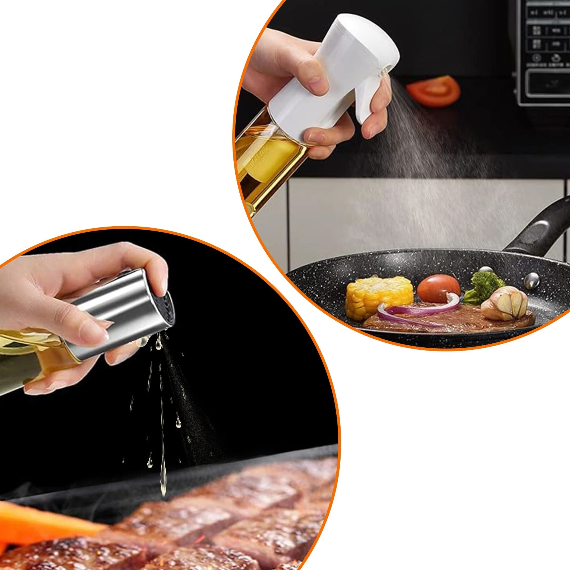 Cheer Collection Multi-Purpose Food Grade Oil Spray Bottle - Available in Sets of 2 or 3 - Image 136