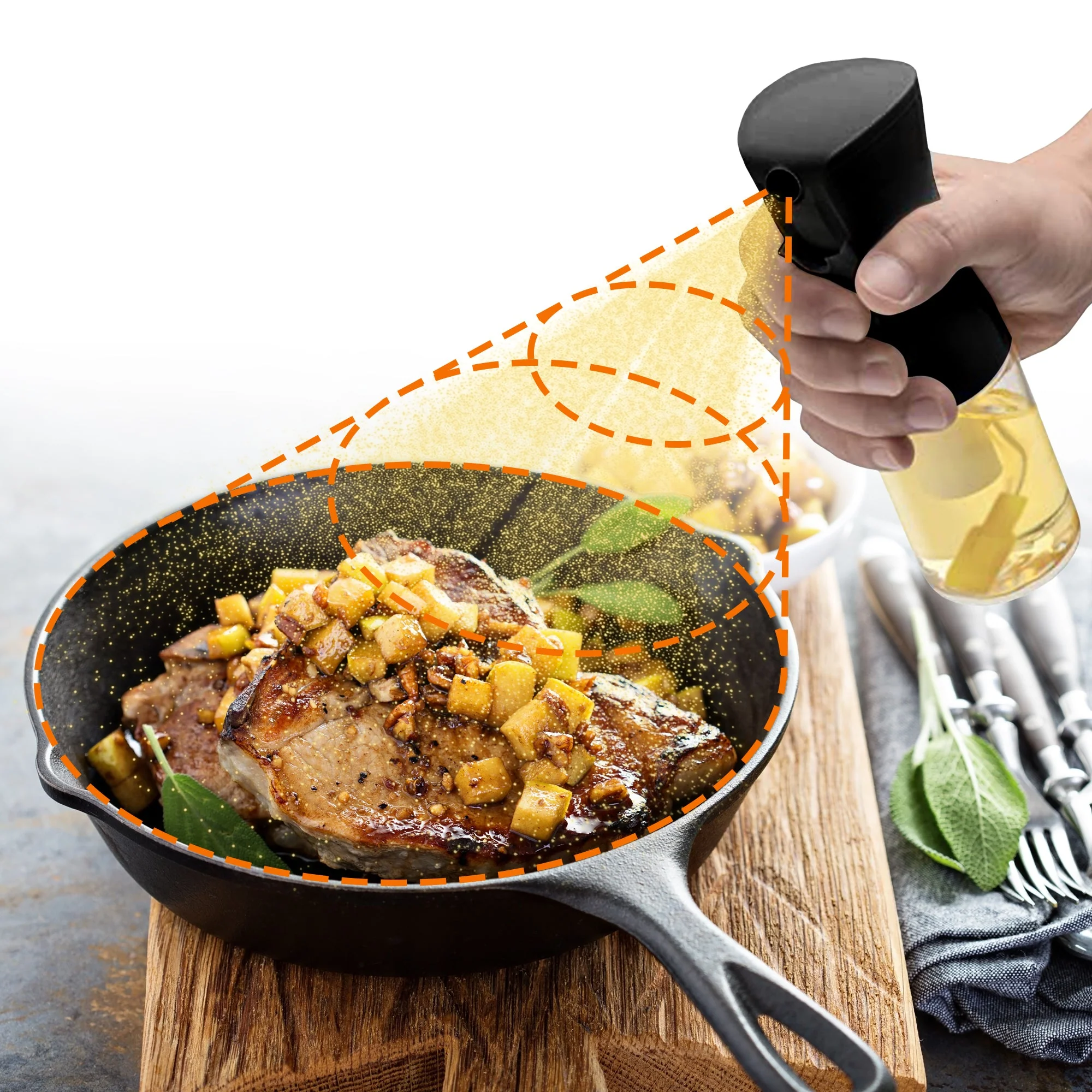 Cheer Collection Multi-Purpose Food Grade Oil Spray Bottle - Available in Sets of 2 or 3 - Image 21