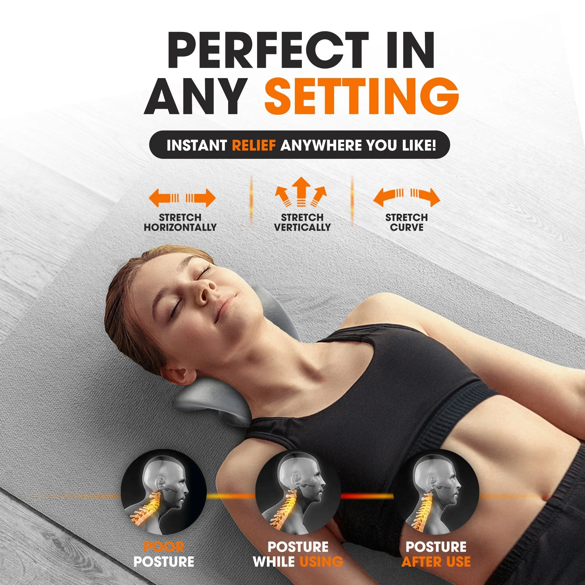 Cheer Collection Neck and Shoulder Relaxer with Washable Cover - Neck Stretcher Shoulder Pain Relief - Image 6