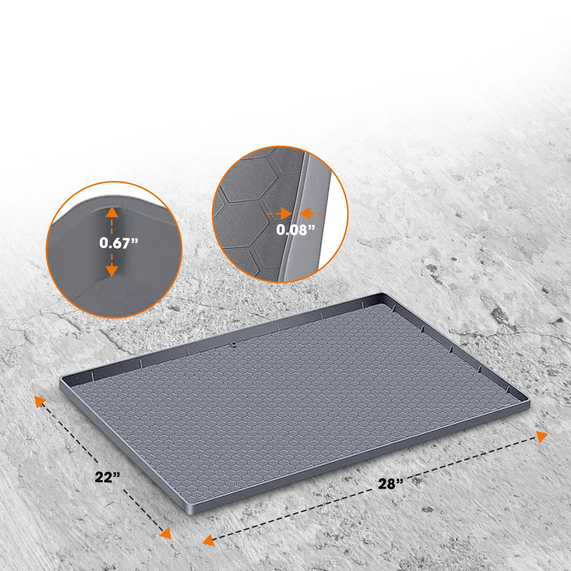 Cheer Collection Premium Silicone Undersink Mat – Waterproof, Non-Slip, Drainage Design - Image 25