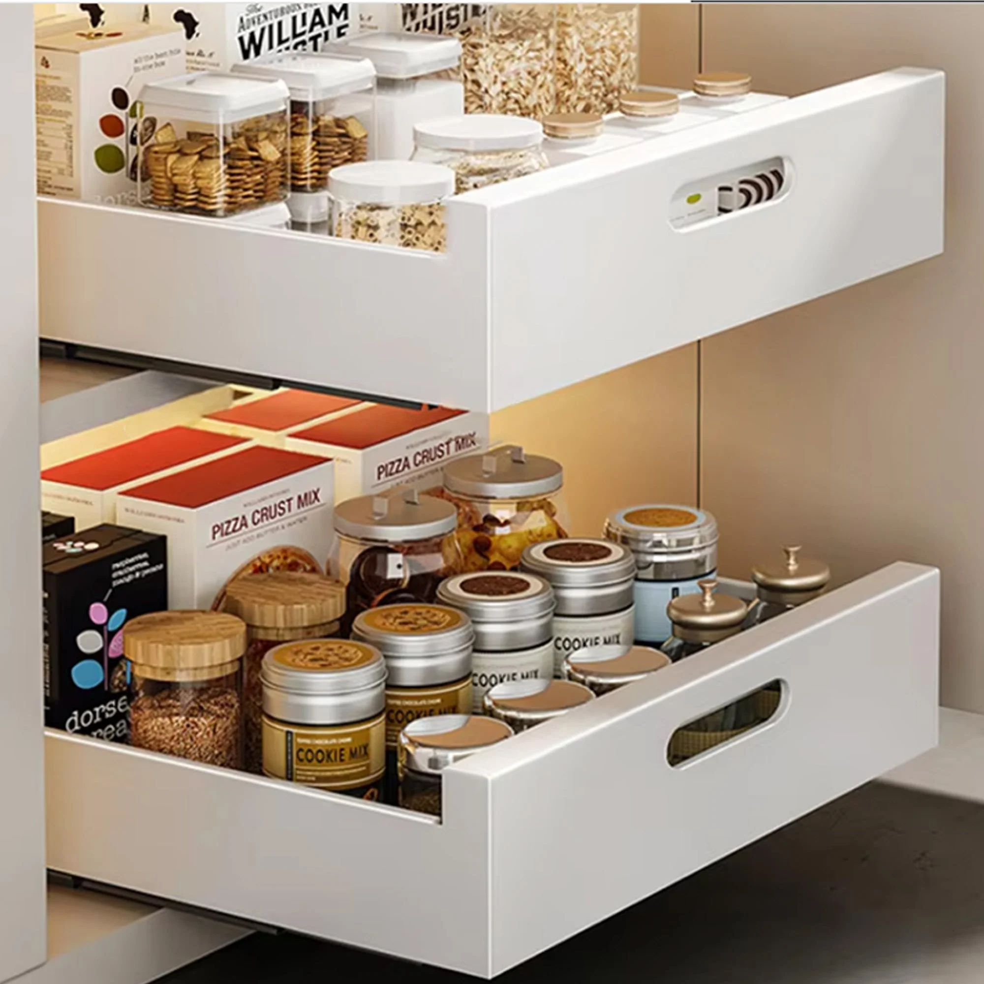 Cheer Collection Pull Out Organizer Drawers – Effortless Installation, Heavy-Duty Carbon Steel Slide-Out Shelves for Kitchen, Pantry, and Bathroom - Image 27