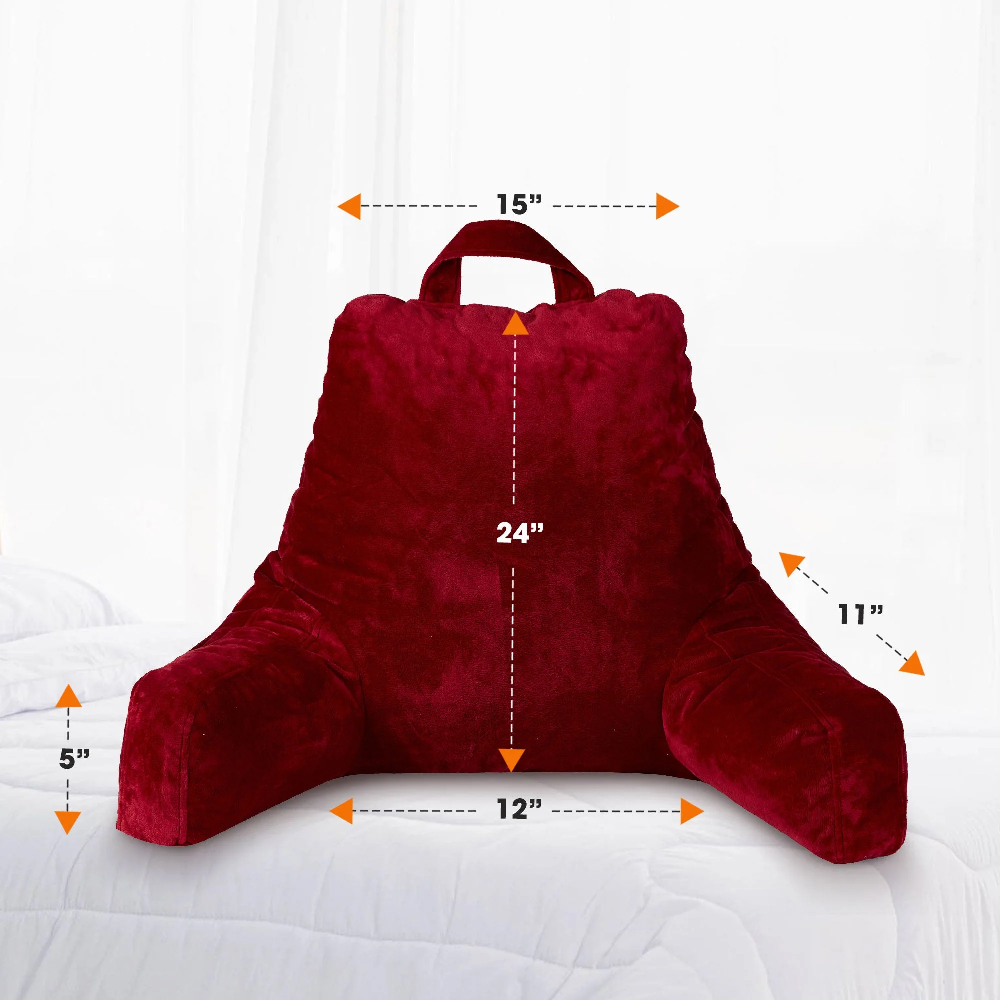 Cheer Collection Shredded Memory Foam TV Pillow & Backrest - Image 27