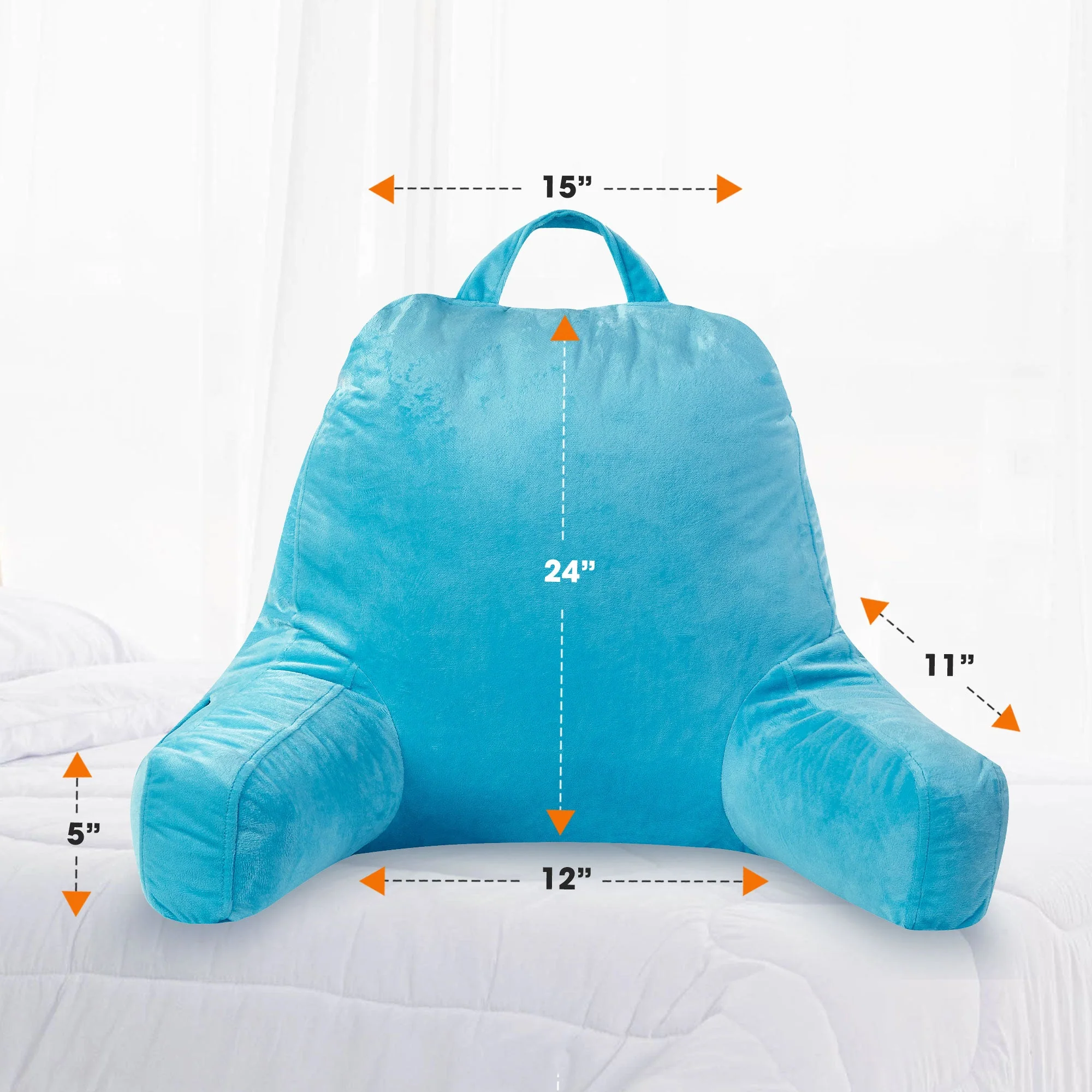 Cheer Collection Shredded Memory Foam TV Pillow & Backrest - Image 51